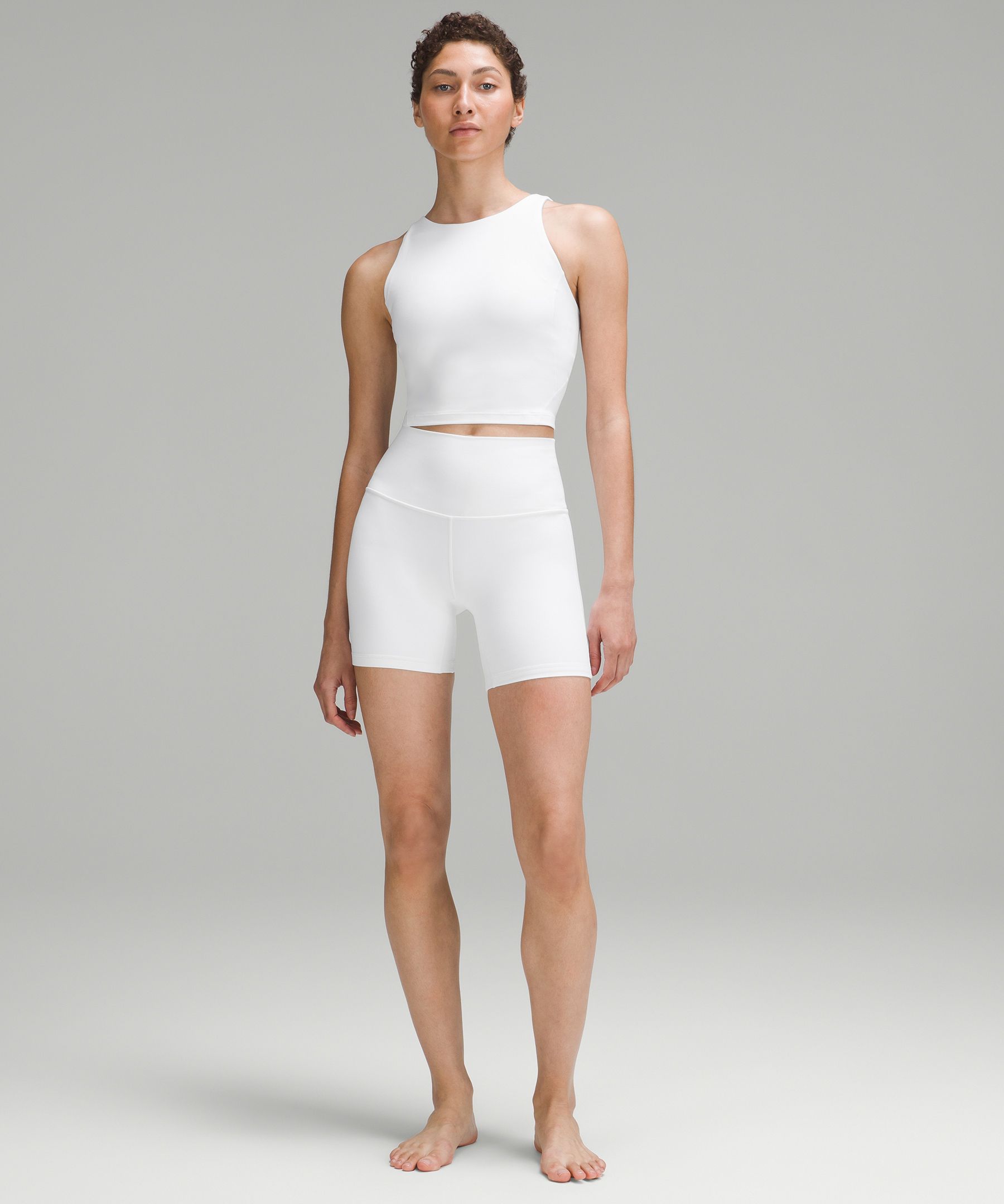 Lululemon Womens Nylon Crew Neck Sleeveless Activewear Tops White Size -  Shop Linda's Stuff
