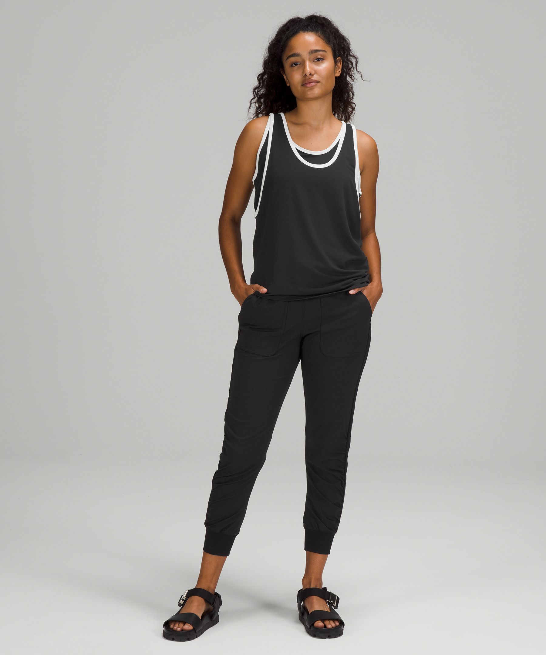 DOUBLE ZERO Women's Double Layer Tank Top