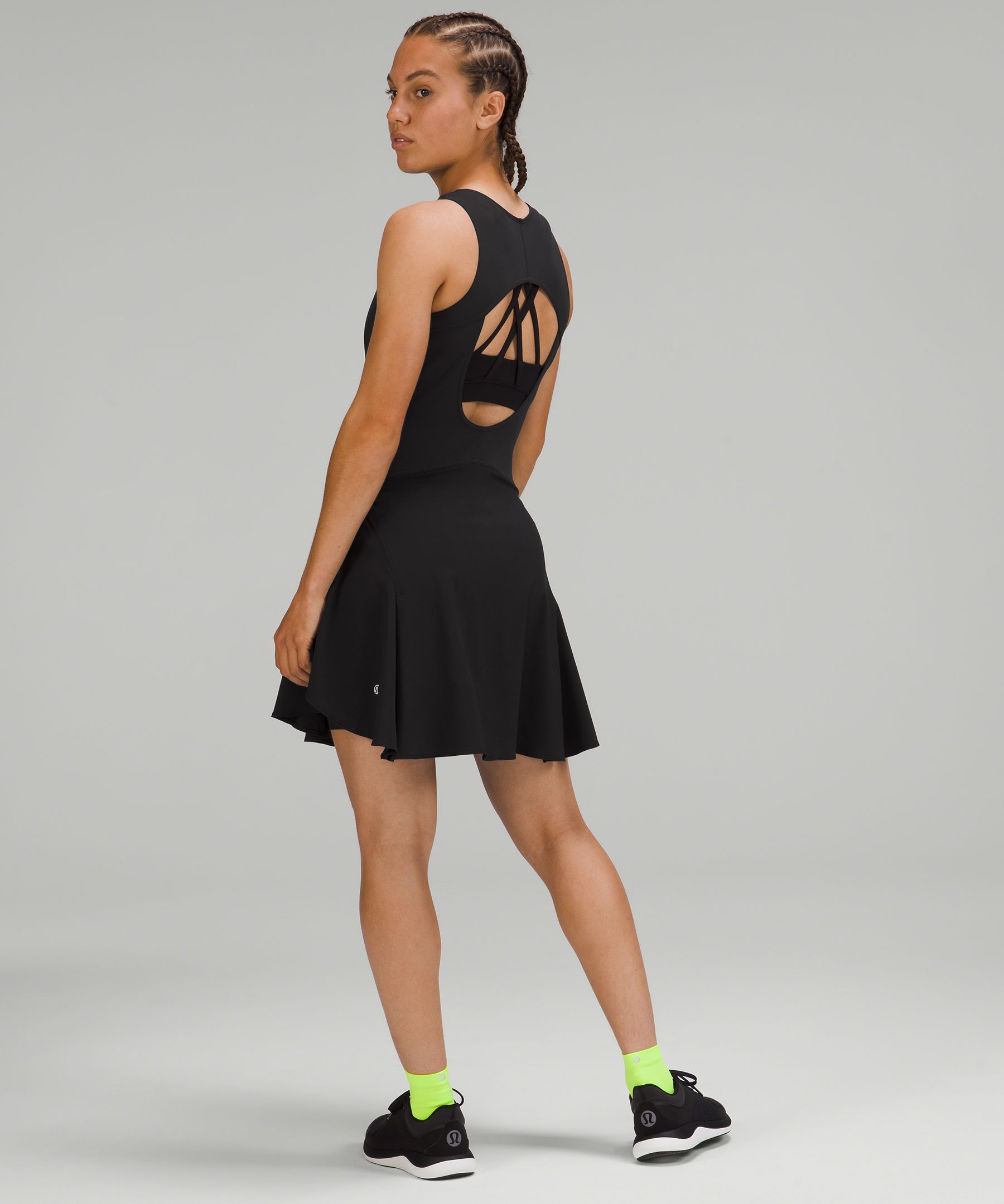 Shop Lululemon Everlux Short-lined Tennis Tank Top Dress 6"