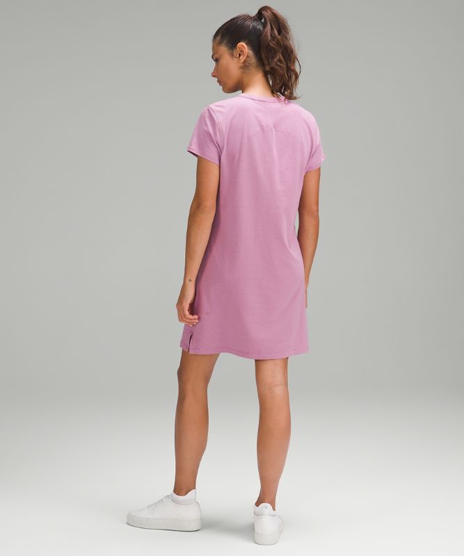 T-Shirt-Kleid aus Baumwollmischung im Classic Fit