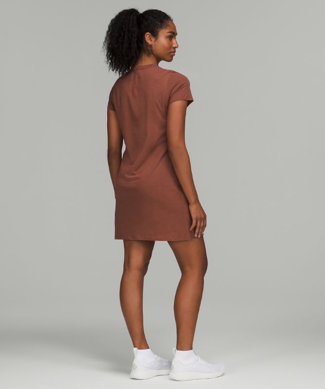 클래식 핏 코튼 블렌드 티셔츠 드레스