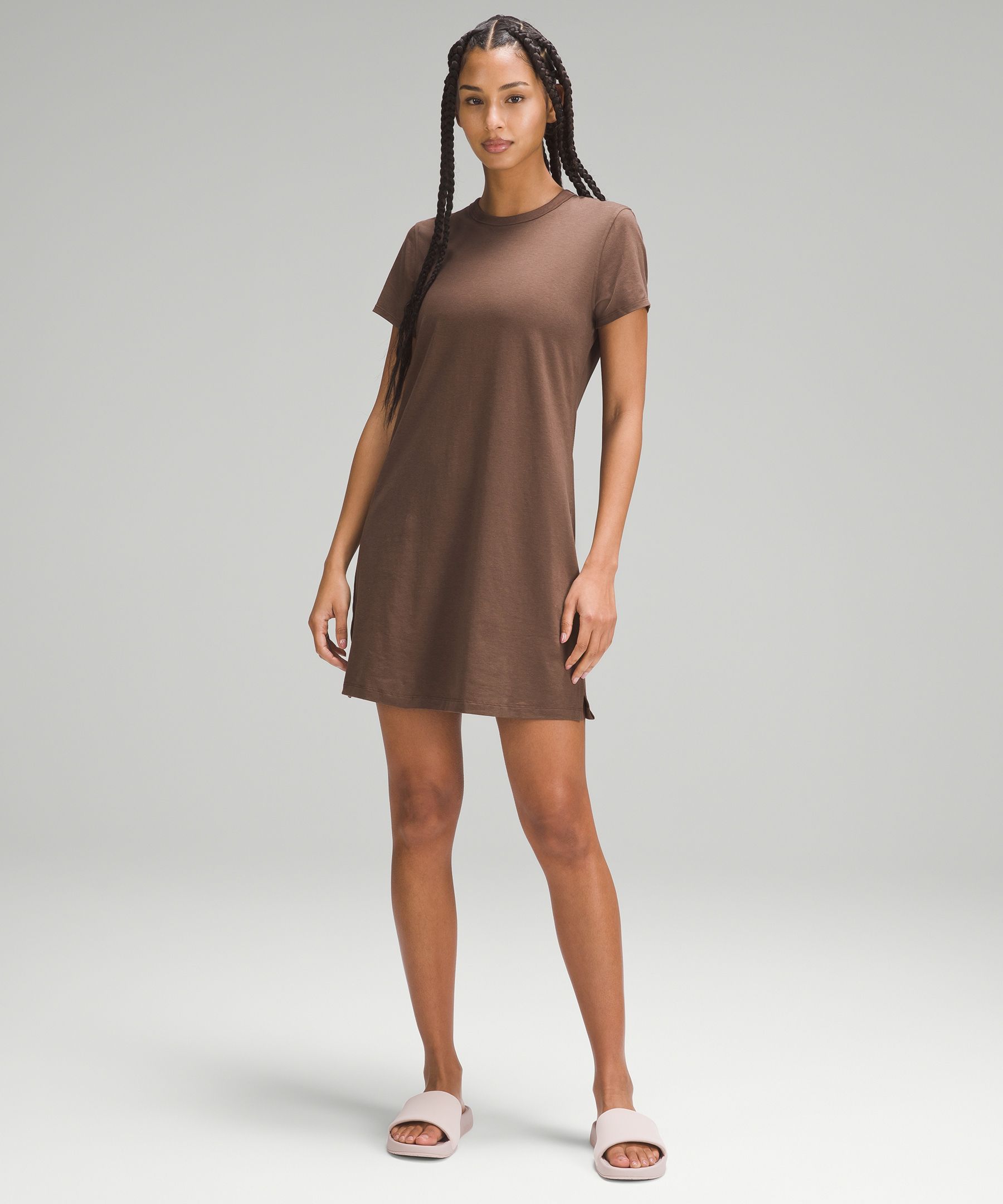Lululemon Classic-Fit Cotton-Blend T-Shirt Dress - Black