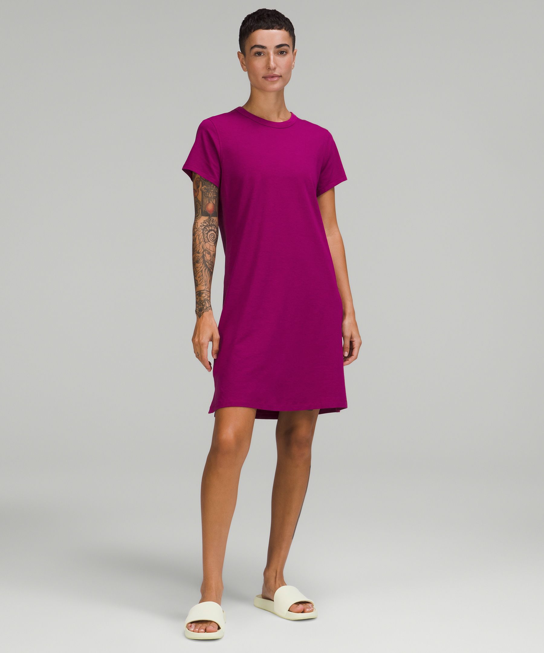 Magenta t store shirt dress