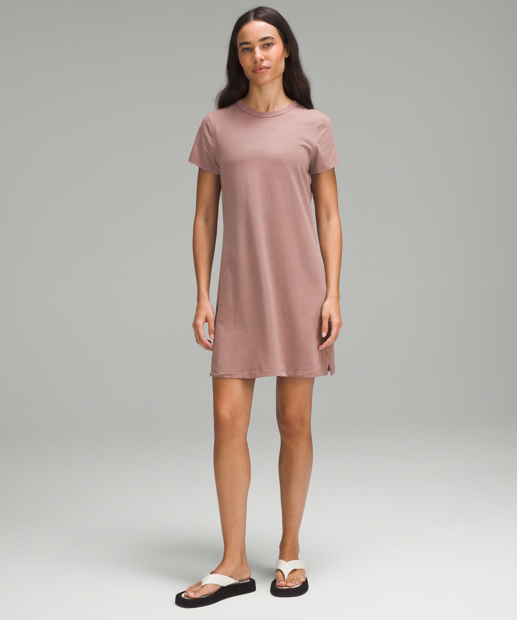 Lululemon Classic-fit Cotton-blend T-shirt Dress | ModeSens