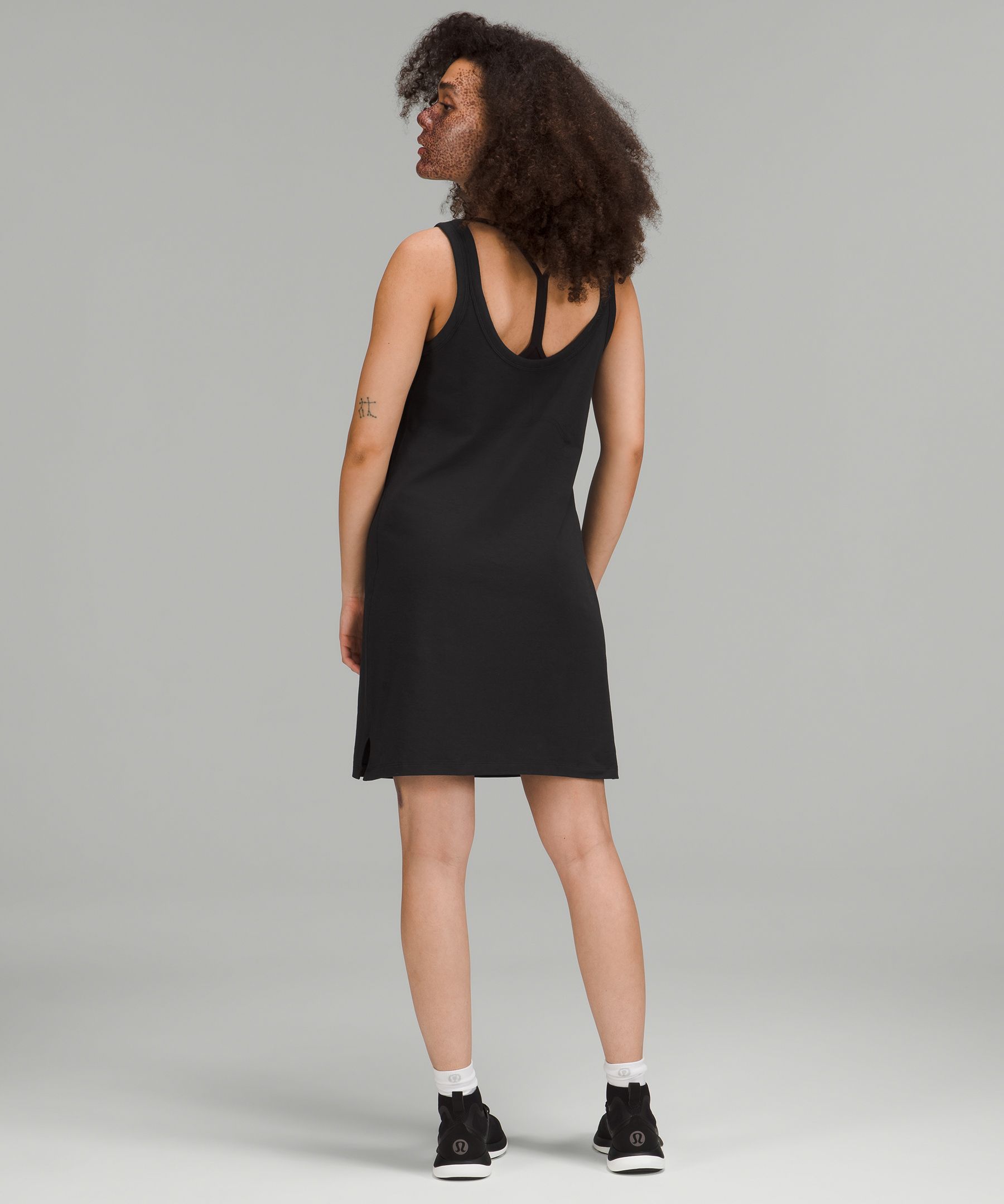 Classic-Fit Cotton-Blend Scoop Dress