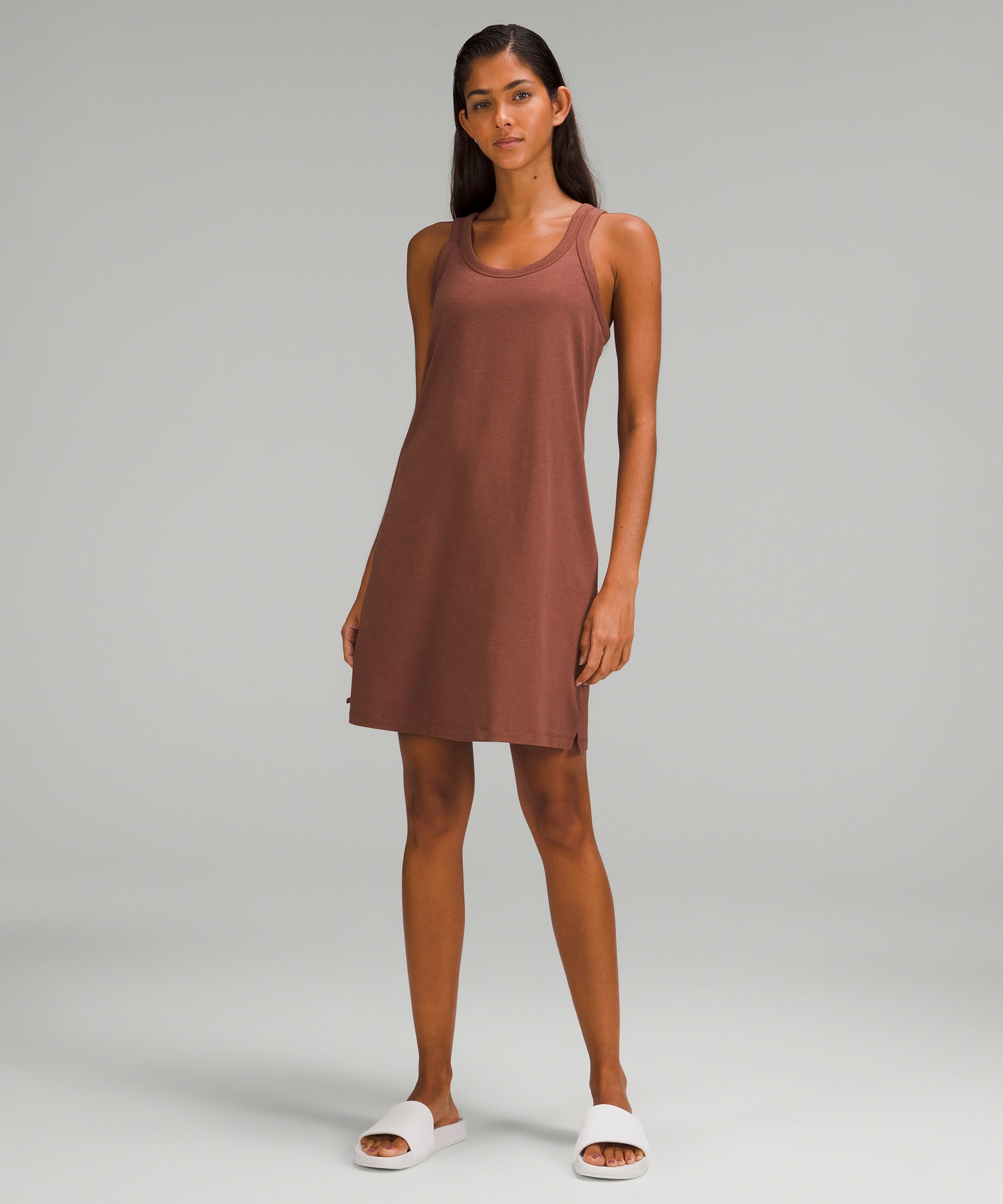 Lululemon athletica Classic-Fit Cotton-Blend T-Shirt Dress, Women's Dresses