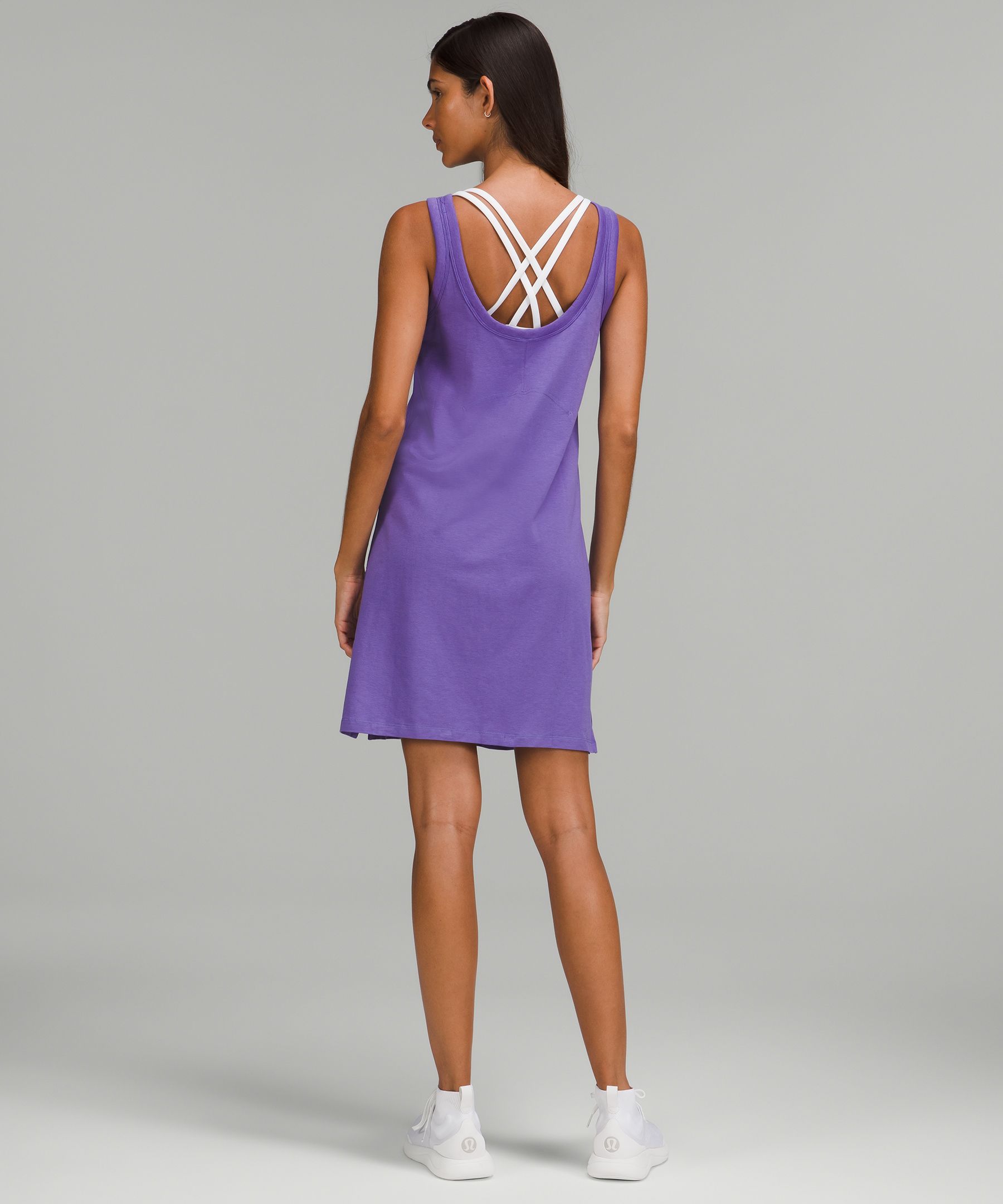 Lululemon athletica Classic-Fit Cotton-Blend T-Shirt Dress, Women's Dresses