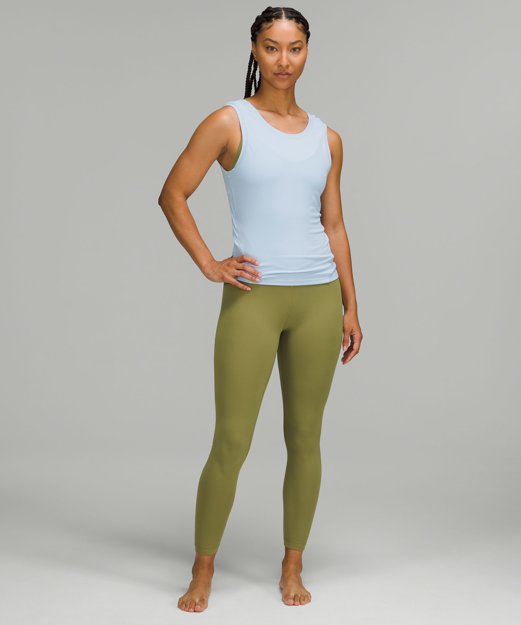 NWT Lululemon Women's Nulu Twist Back Yoga Tank Color Auric Gold