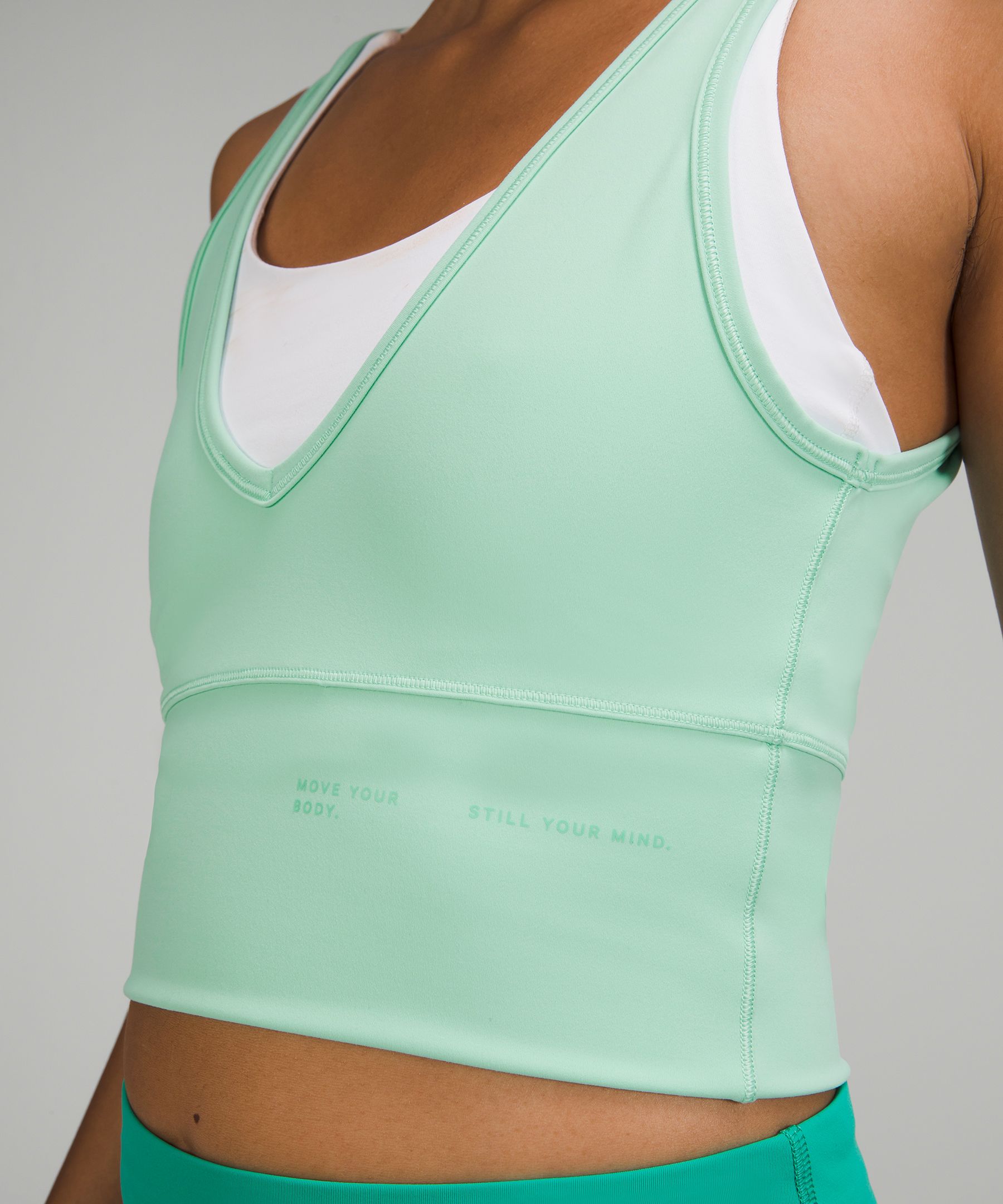 Lululemon Power Pivot Ribbed Tank Top - Scream Green Light - lulu