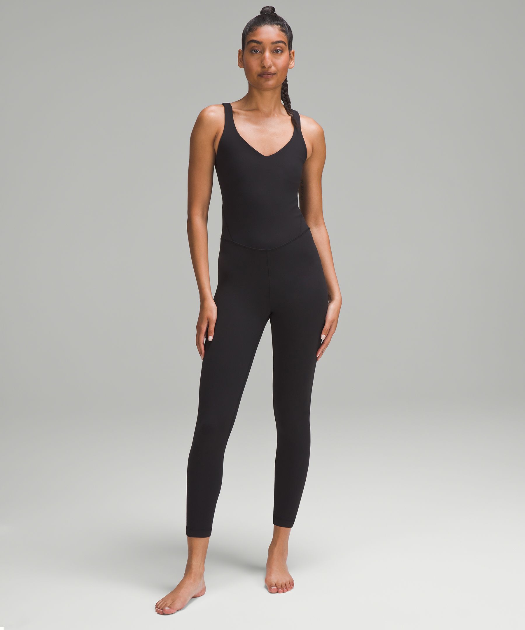 lululemon snapped with this align bodysuit for the tall girls