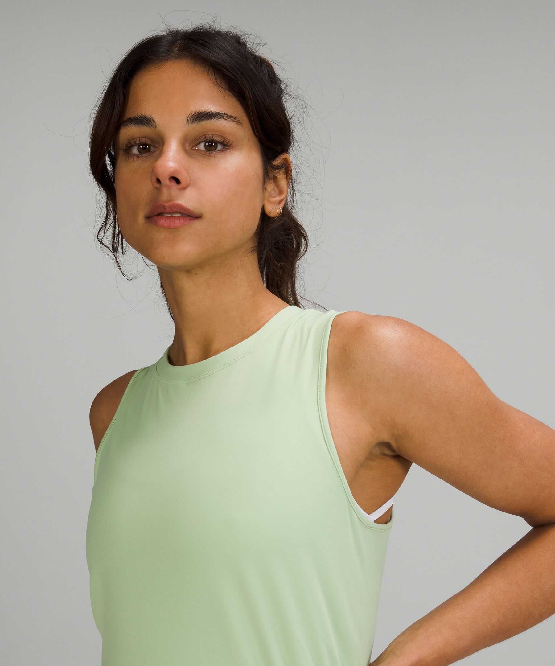 Scoop Neck Wrap Back Yoga Top