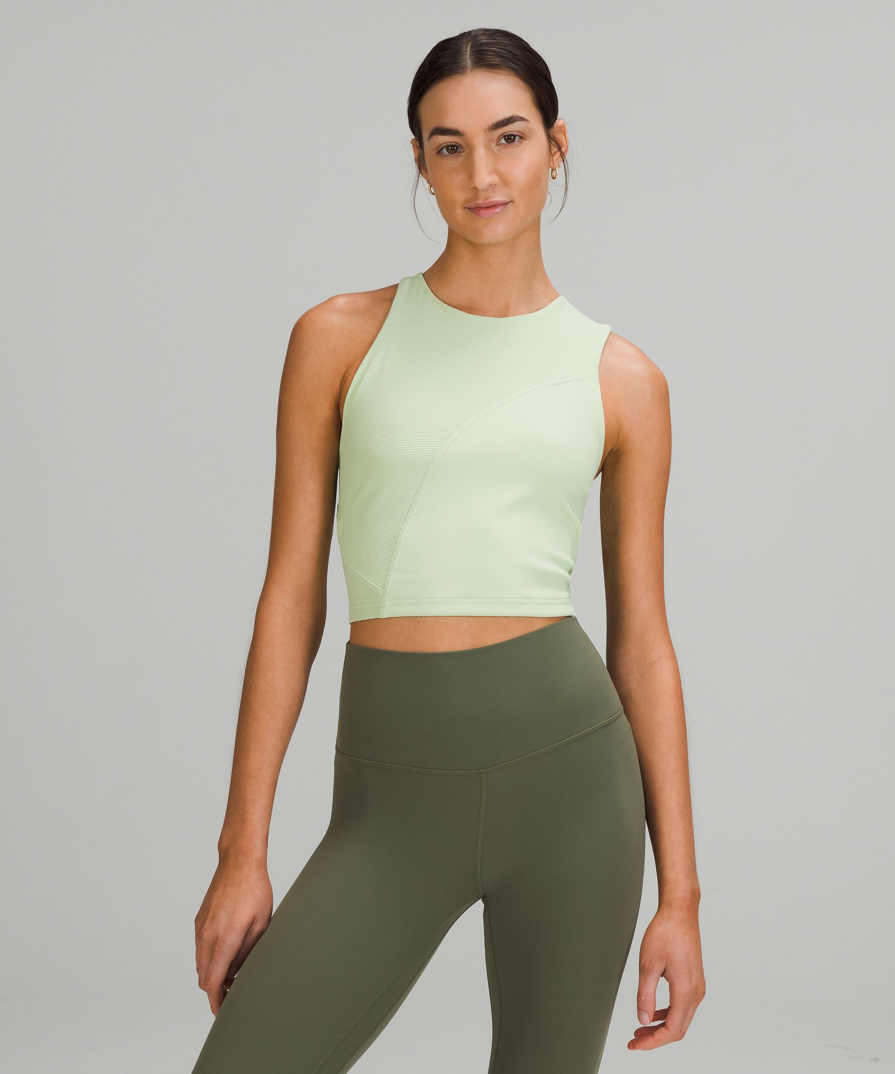 Ribbed Asymmetrical Yoga Tank