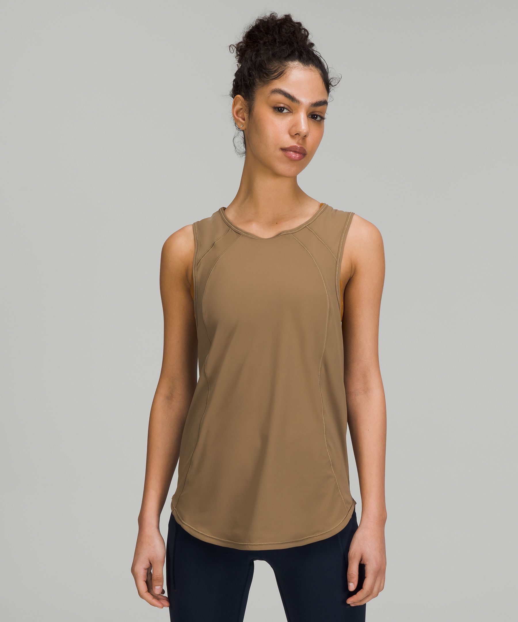 Lululemon Sculpt Tank Top In Brown