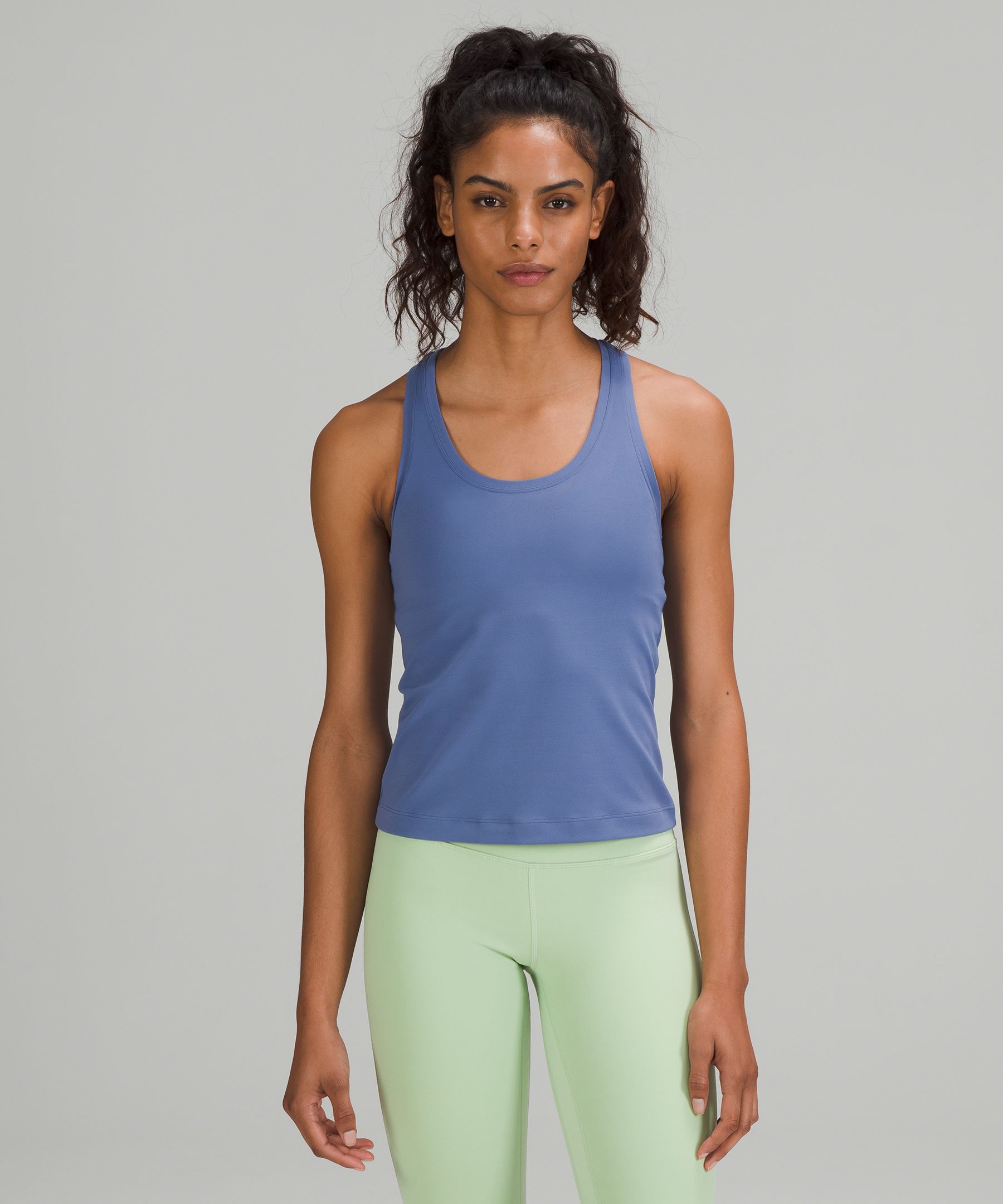 Lululemon Cool Racerback Short Tank Top Nulu In Water Drop