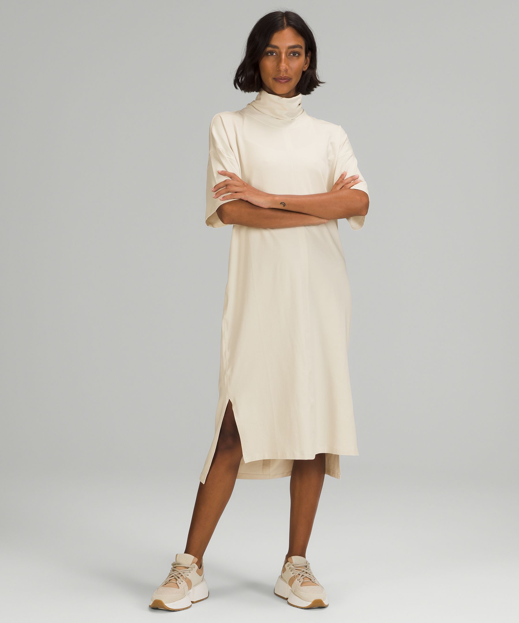 Turtleneck t hotsell shirt dress