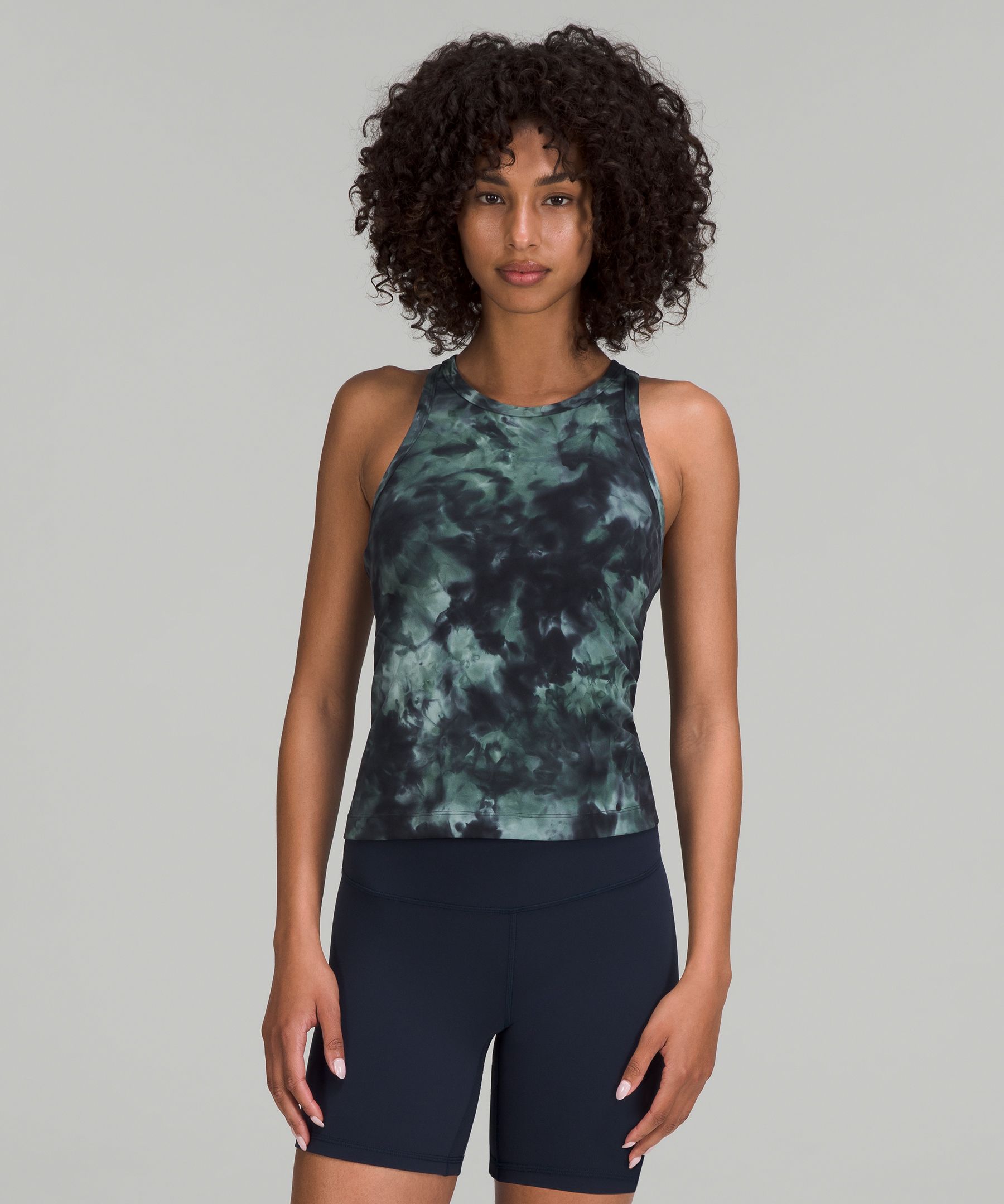 Lululemon Align™ Waist-length Racerback Tank Top In Diamond Dye Silver Blue Tidewater Teal Graphite Grey