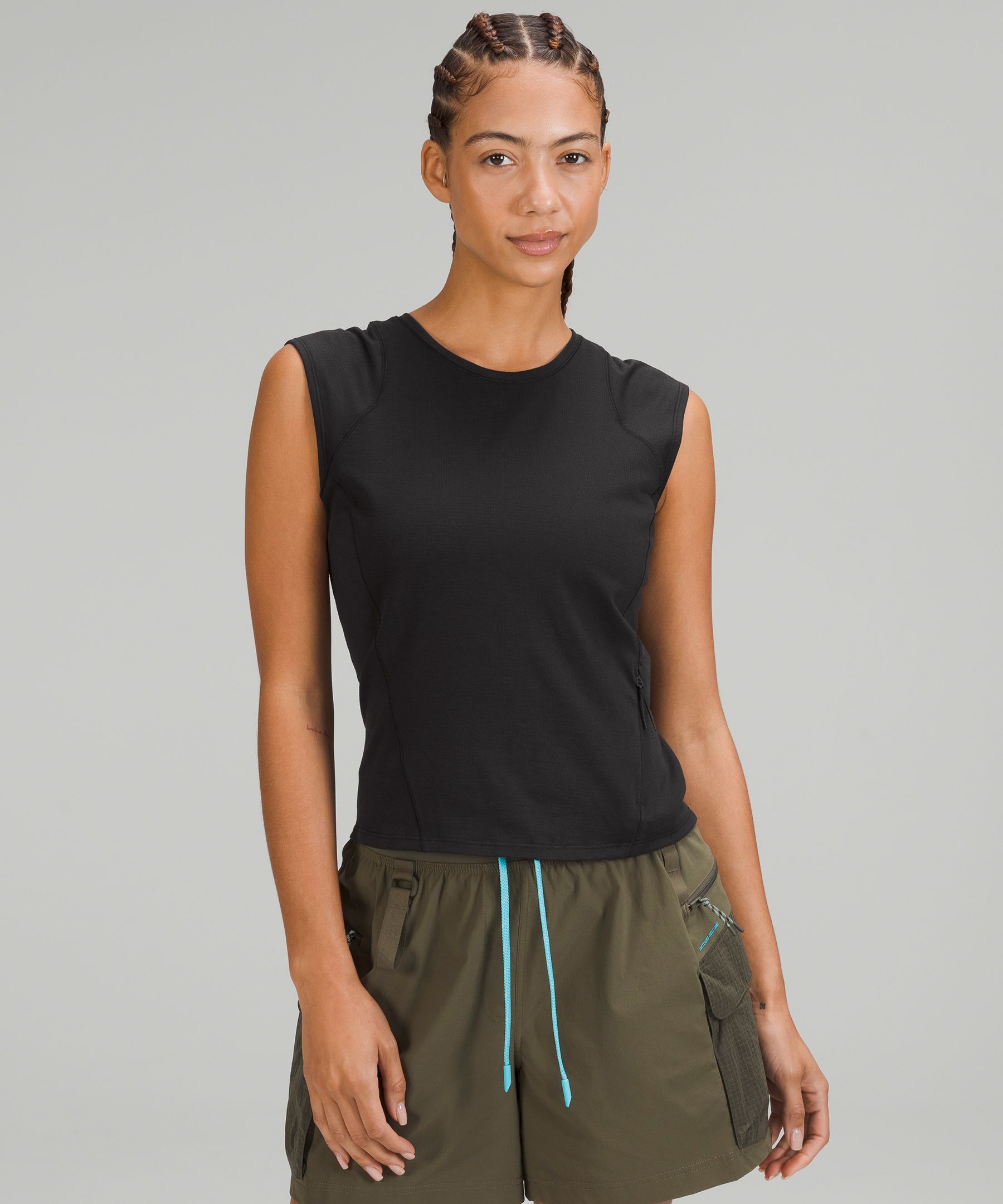 Lululemon Cap Sleeve Hiking Tank Top In Wild Mint