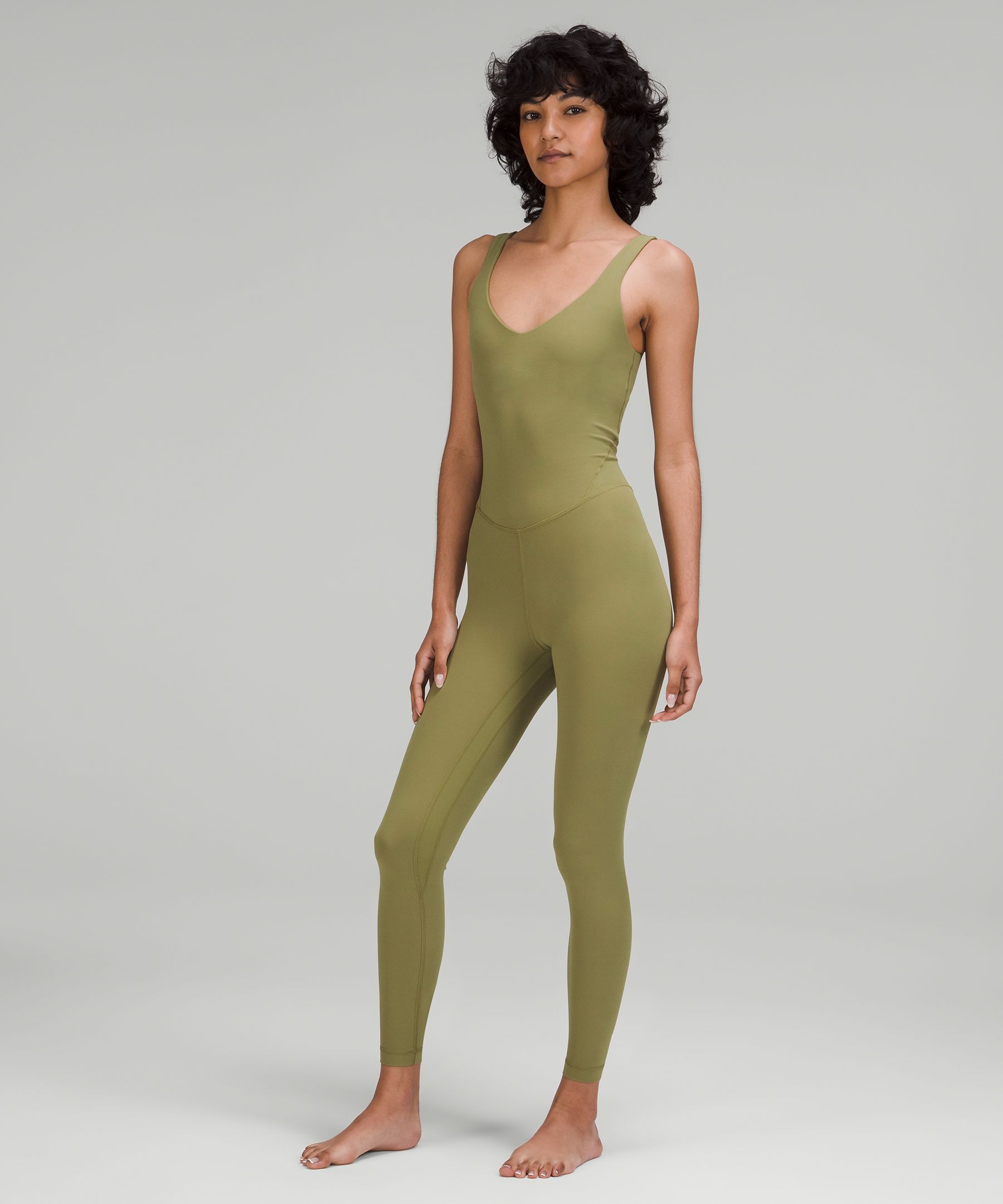 Lululemon Align™ Bodysuit 25" In Bronze Green ModeSens