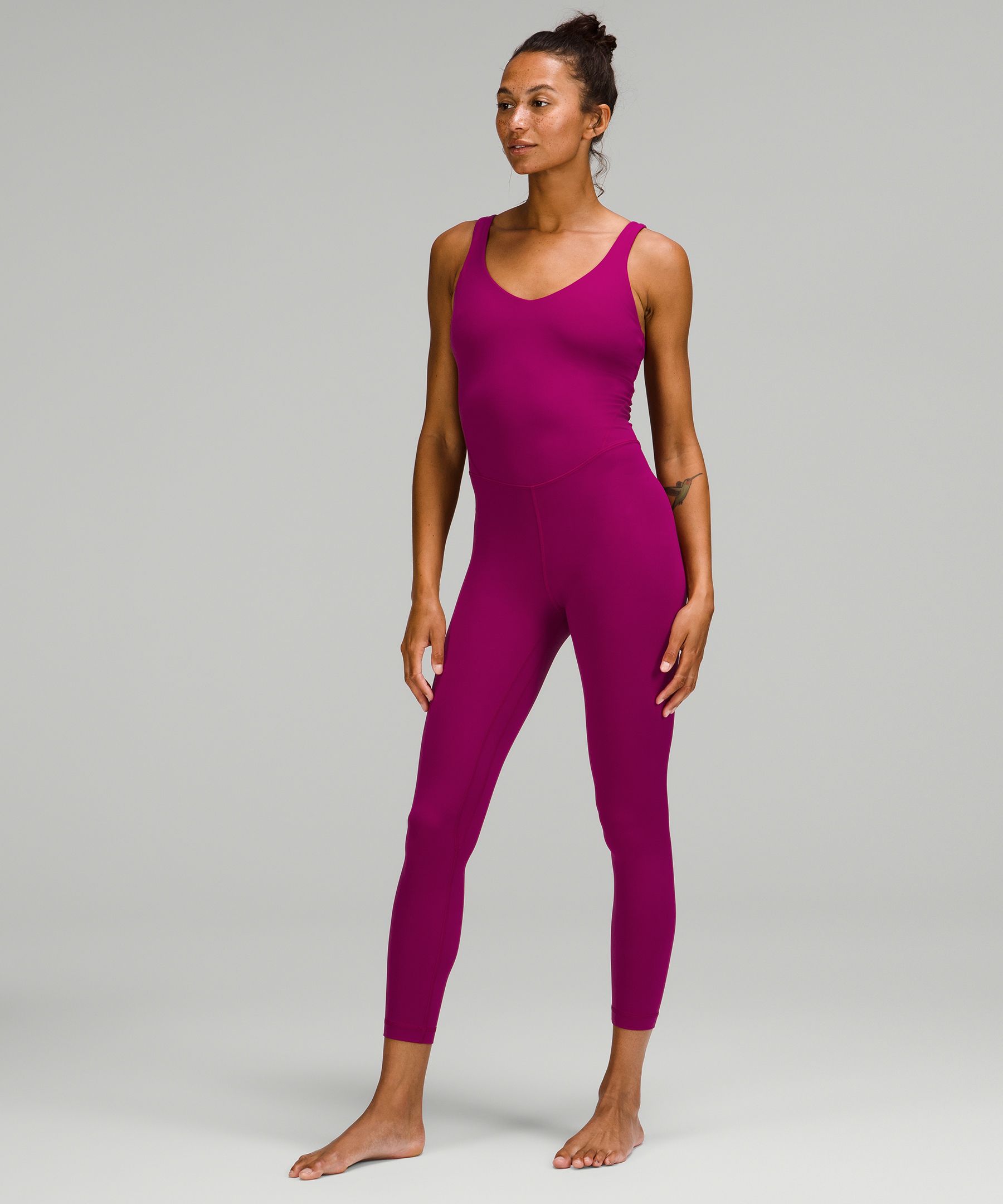 Lululemon Align™ Bodysuit 25" In Magenta Purple