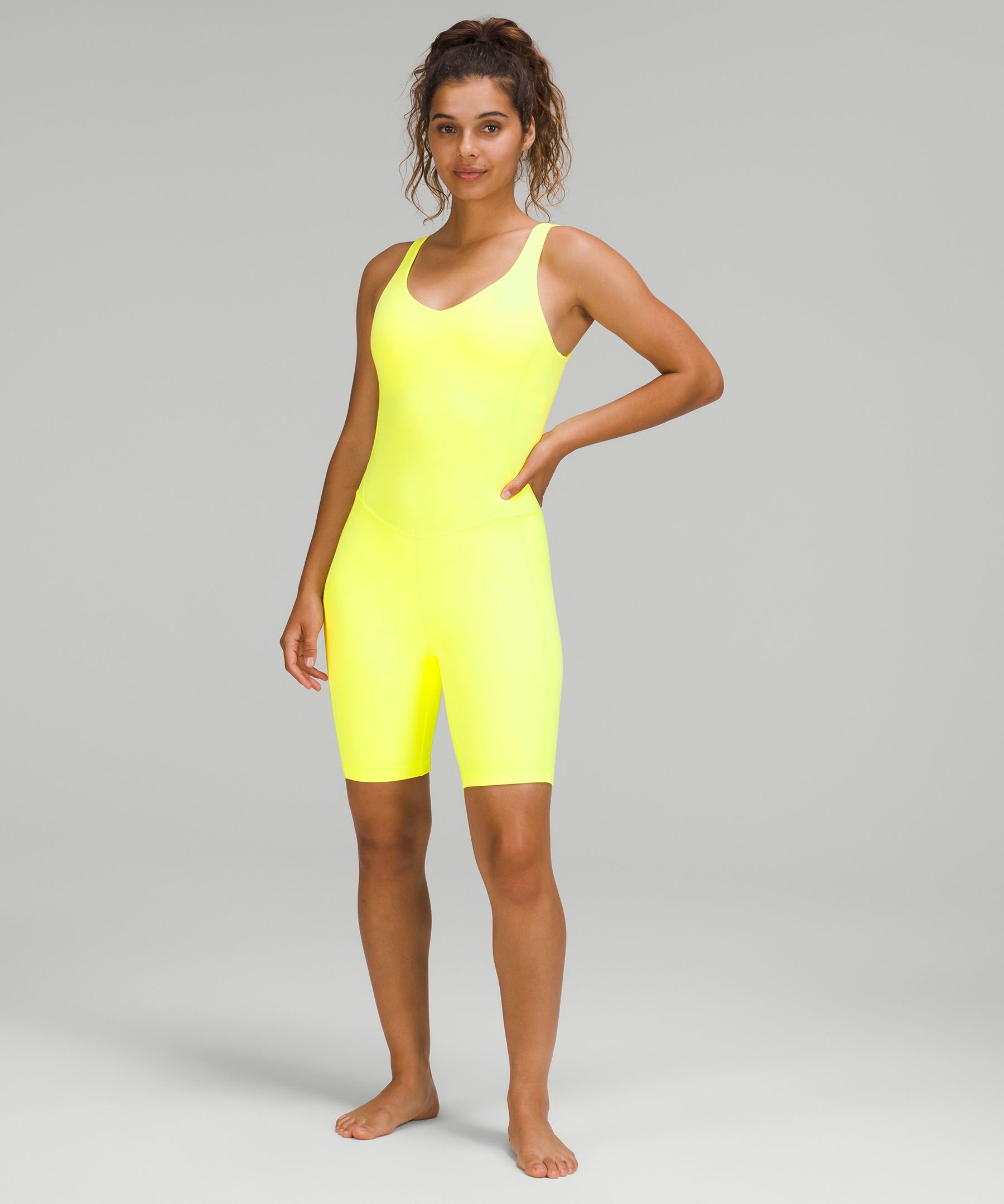 Lululemon Align™ Bodysuit 8" In Electric Lemon