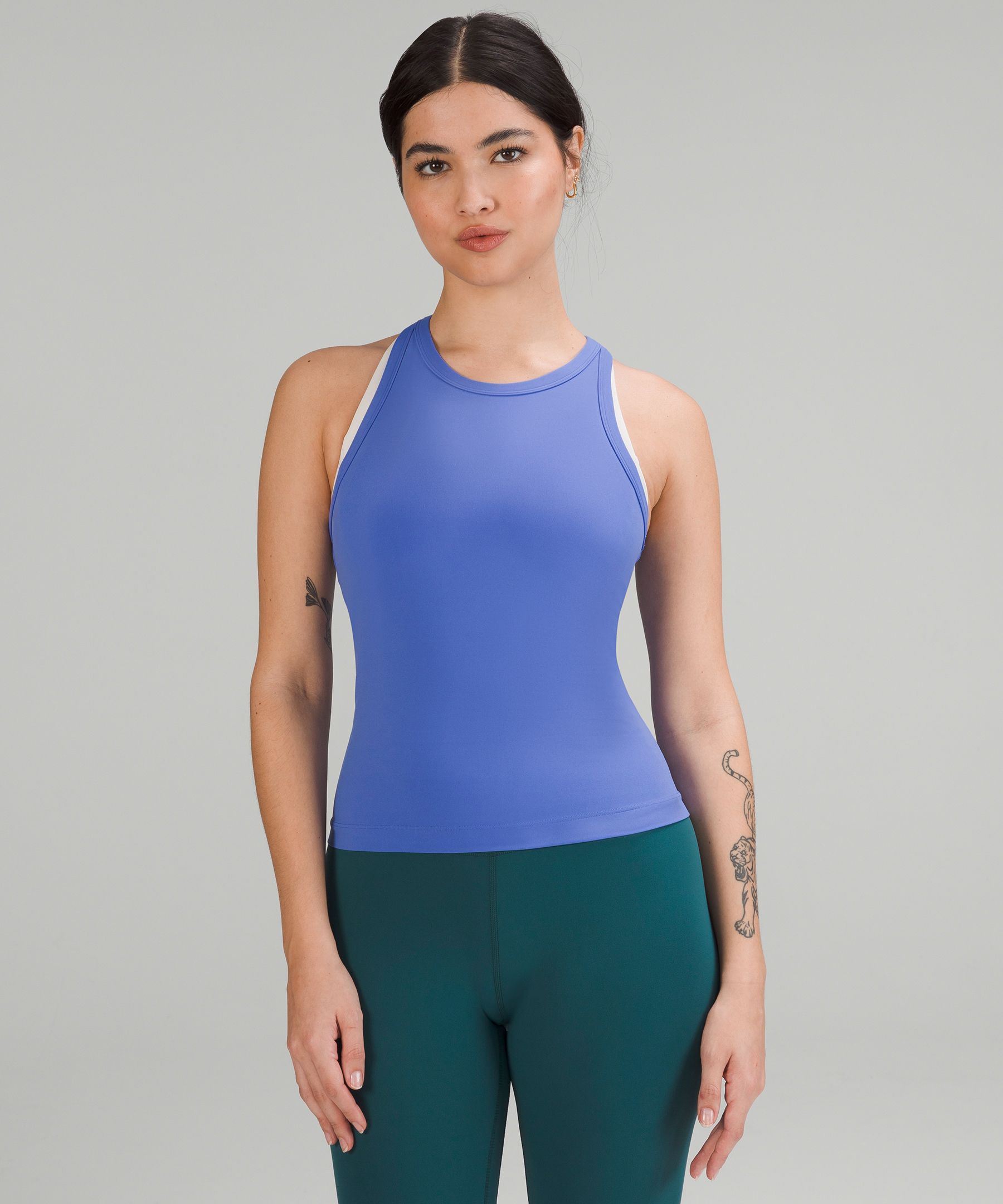 lululemon - ALIGN WAIST-LENGTH RACER BACK TANK JAVA on Designer Wardrobe