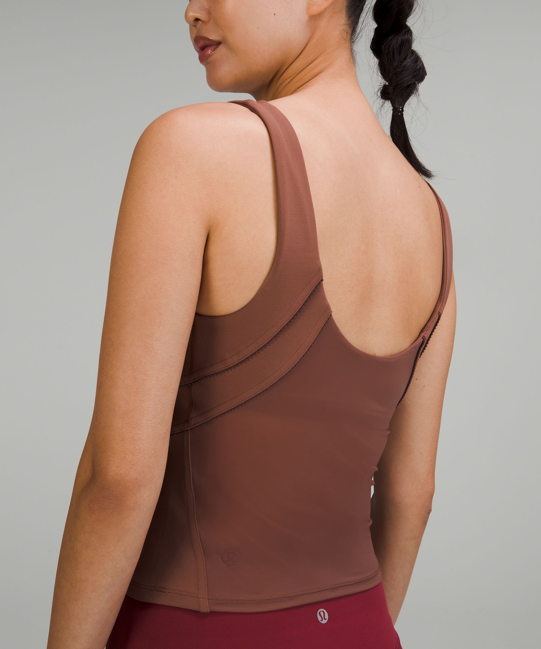 lululemon - Lululemon Racer Back Yoga Tank Top With Shelf Bra on