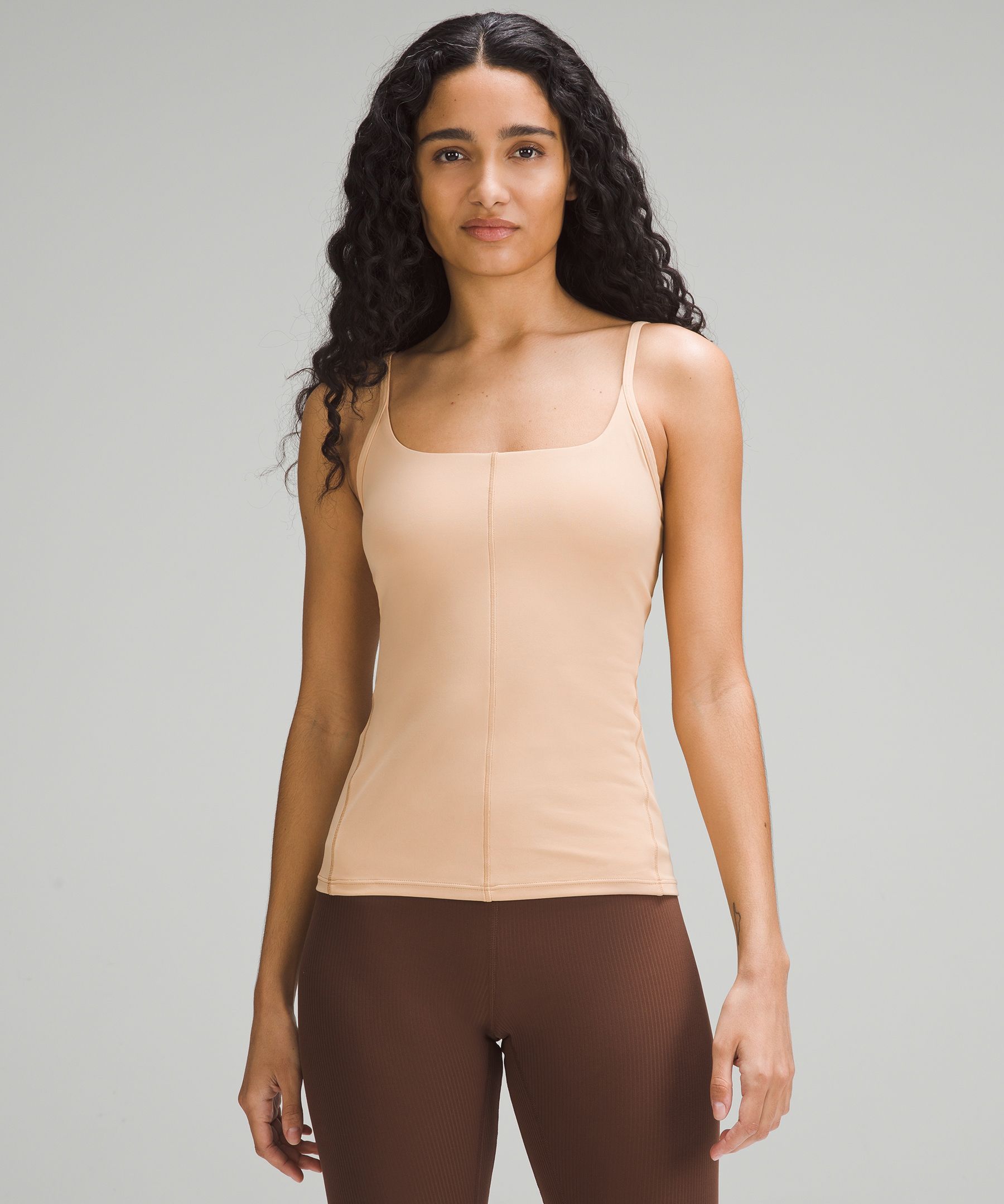 Straight strap close-to-body shelf tank top is the most comfortable tank  I've ever tried : r/lululemon