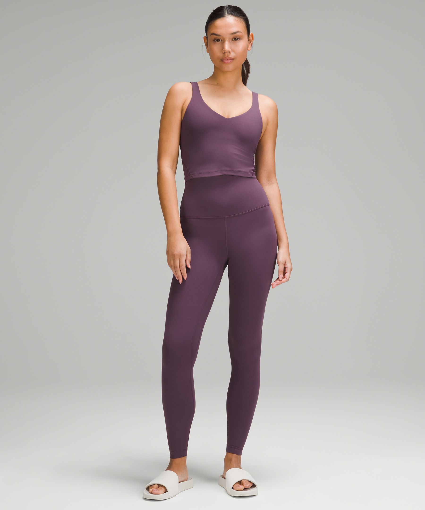 Lululemon Womens 6 Purple Tie Dye Criss Cross Align Legging Yoga