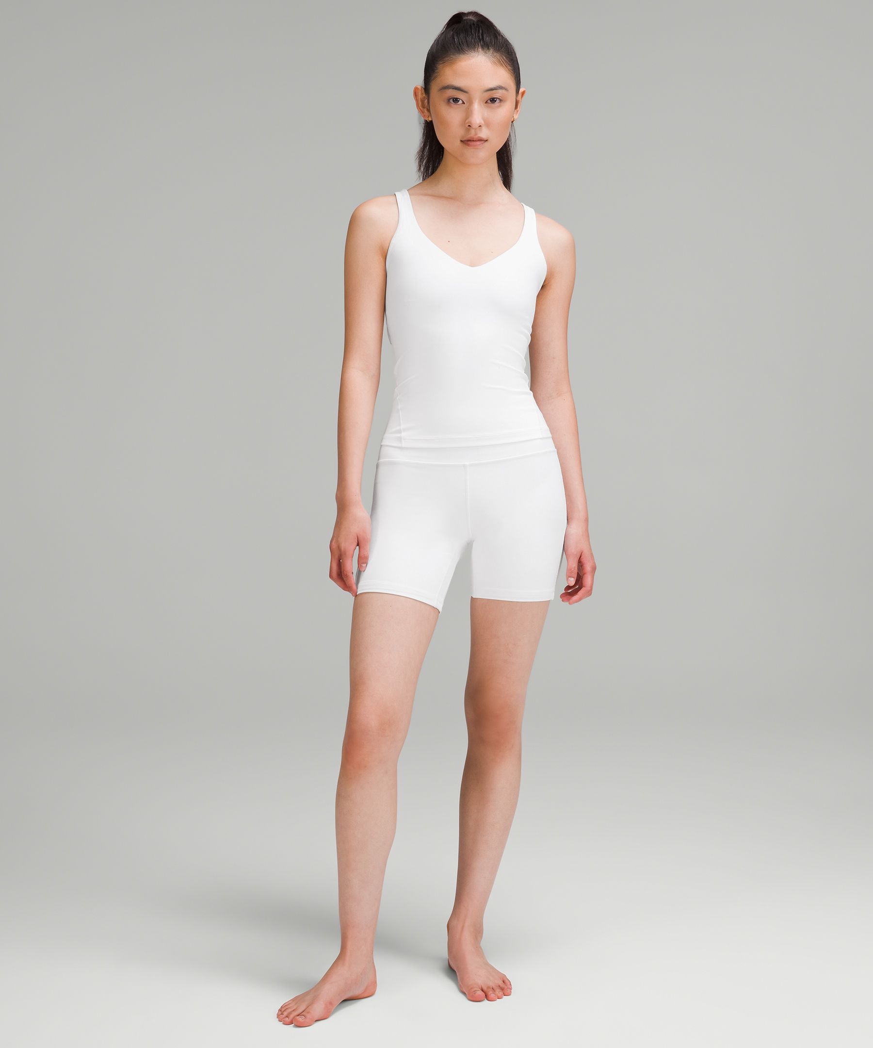 Lululemon Align Waist-Length Tank Top in White, Women's Fashion, Activewear  on Carousell