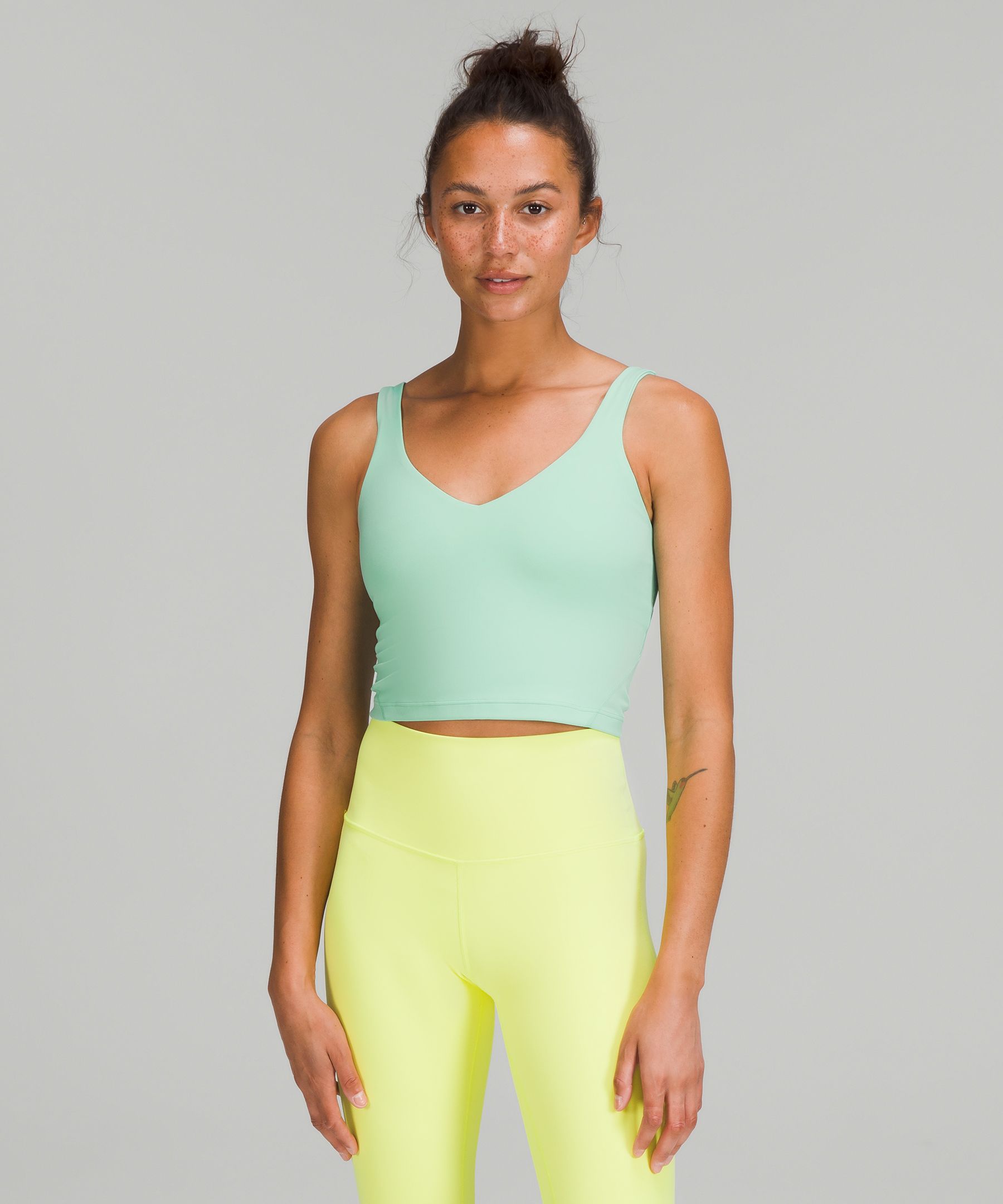 Lululemon Align Cropped Tank Top In White