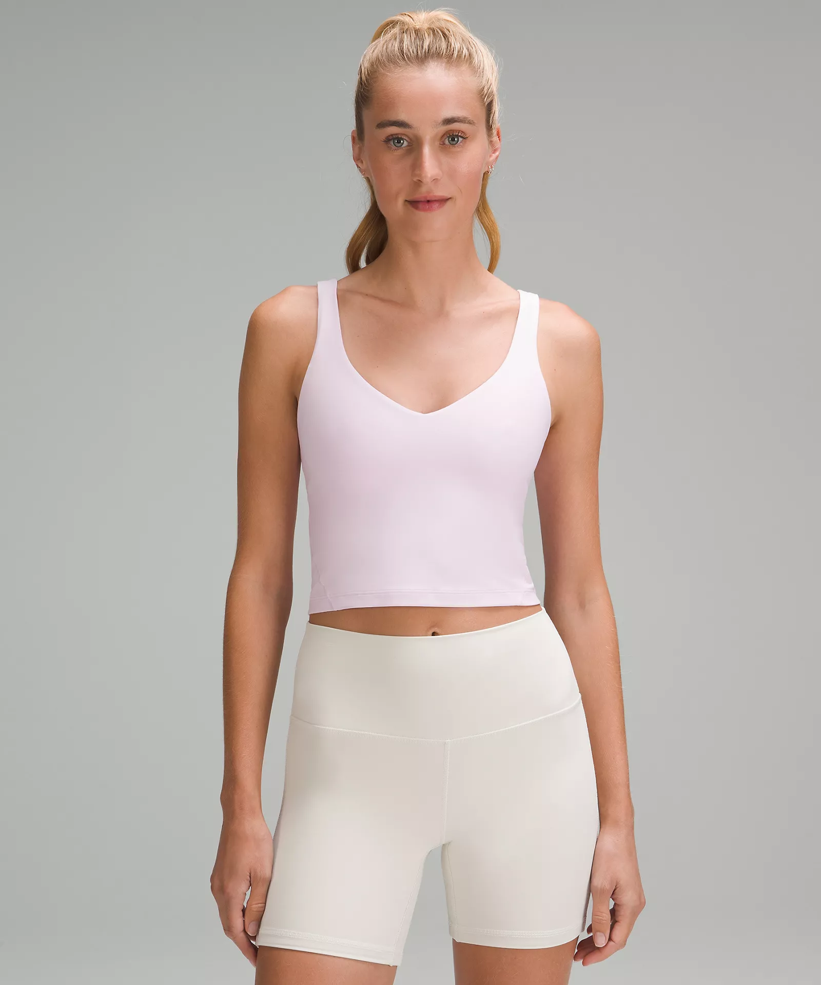 Letsfit Sports Bra Crop Top Athletic Yoga Medium White Lululemon Dupe