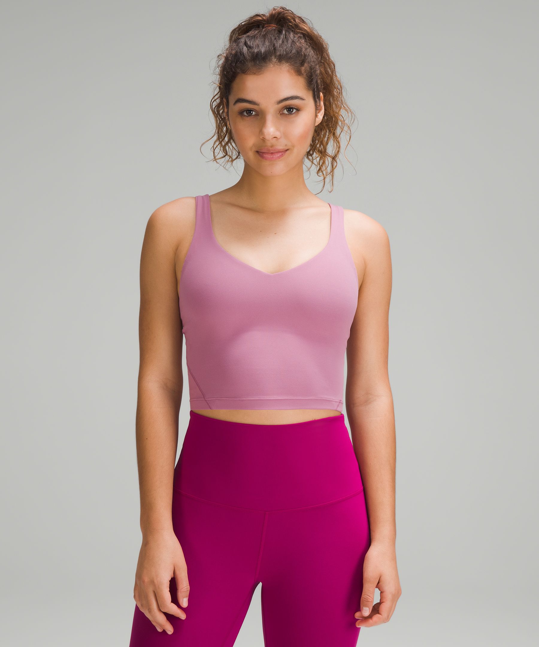 Lululemon Align Cropped Stretch-knit Top In Black