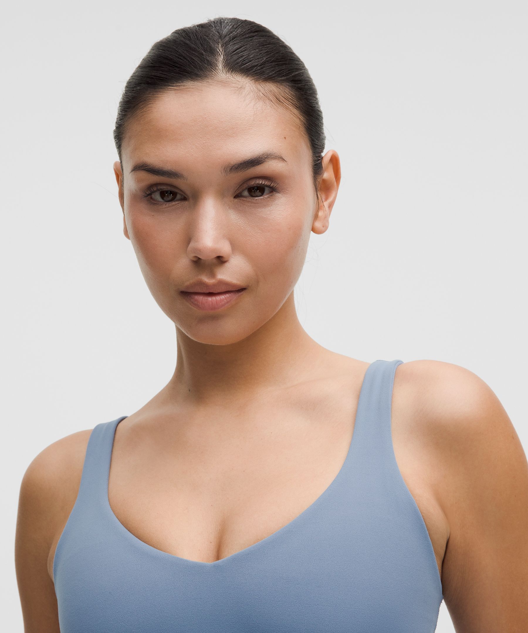 Lululemon Ebb To Street Cropped Racerback Tank Top Light Support, B/c Cup