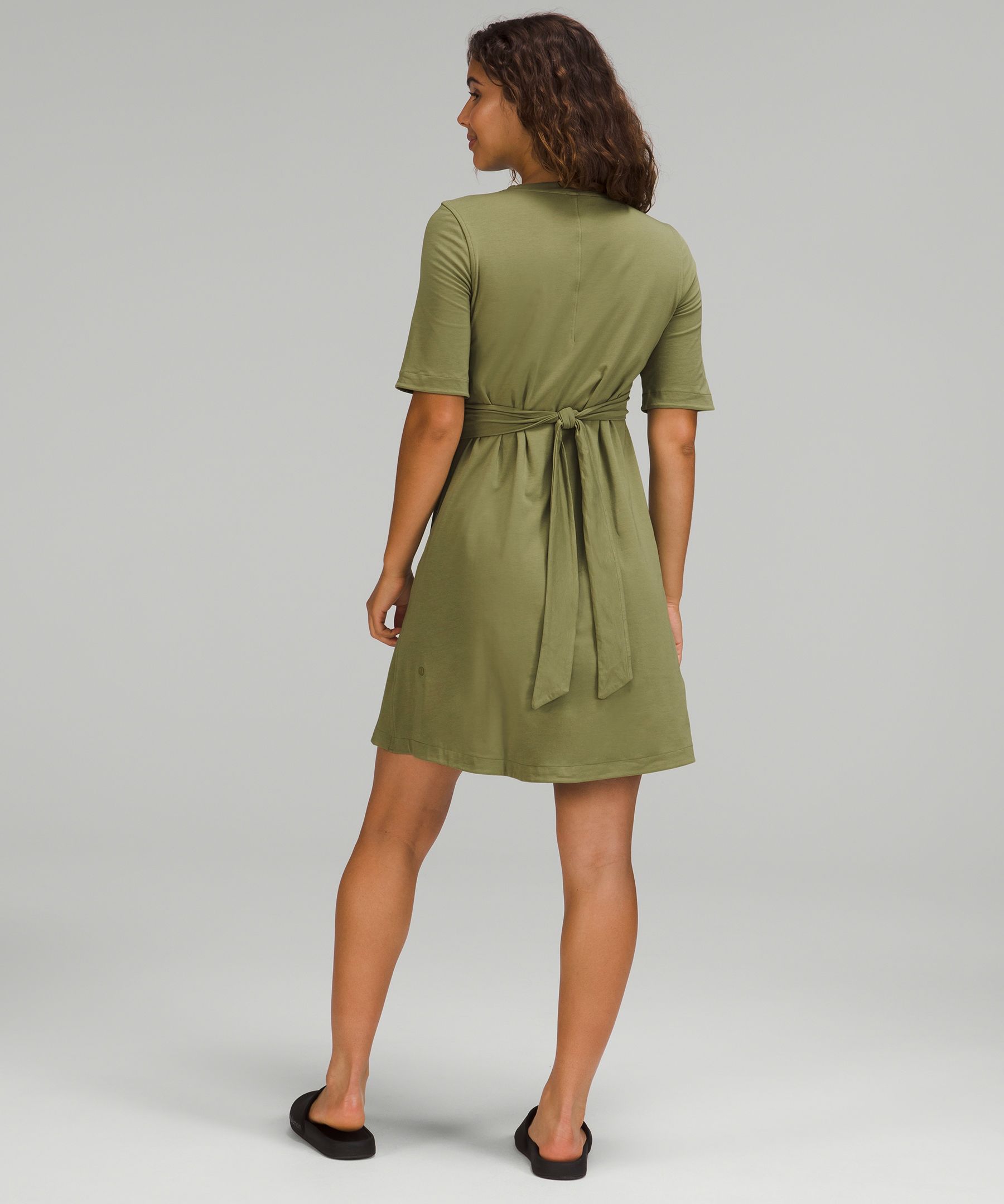 Cotton Wrap-Front T-Shirt Dress | Women's Dresses | lululemon