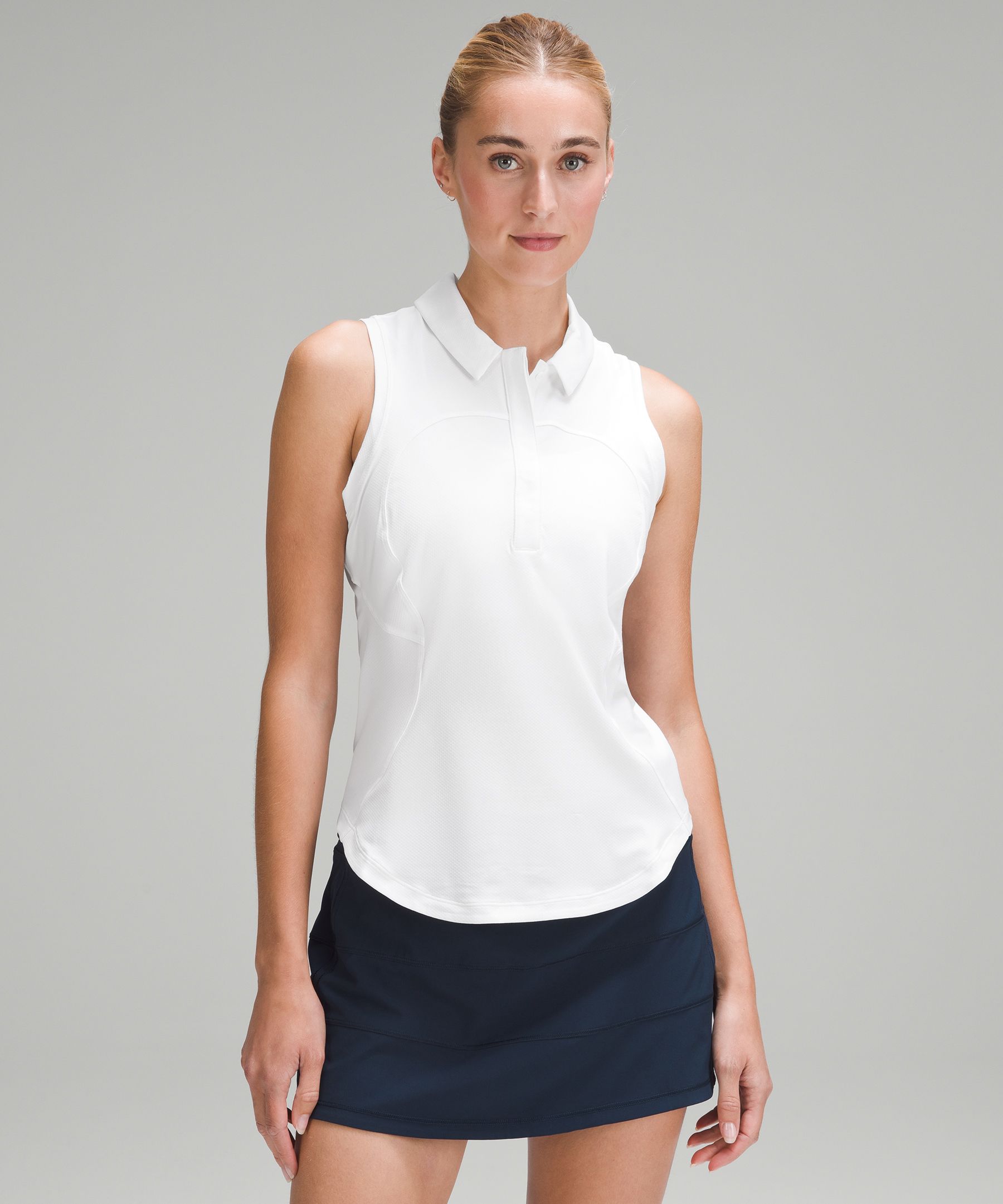 Quick-Dry Sleeveless Polo Shirt, Tank Tops