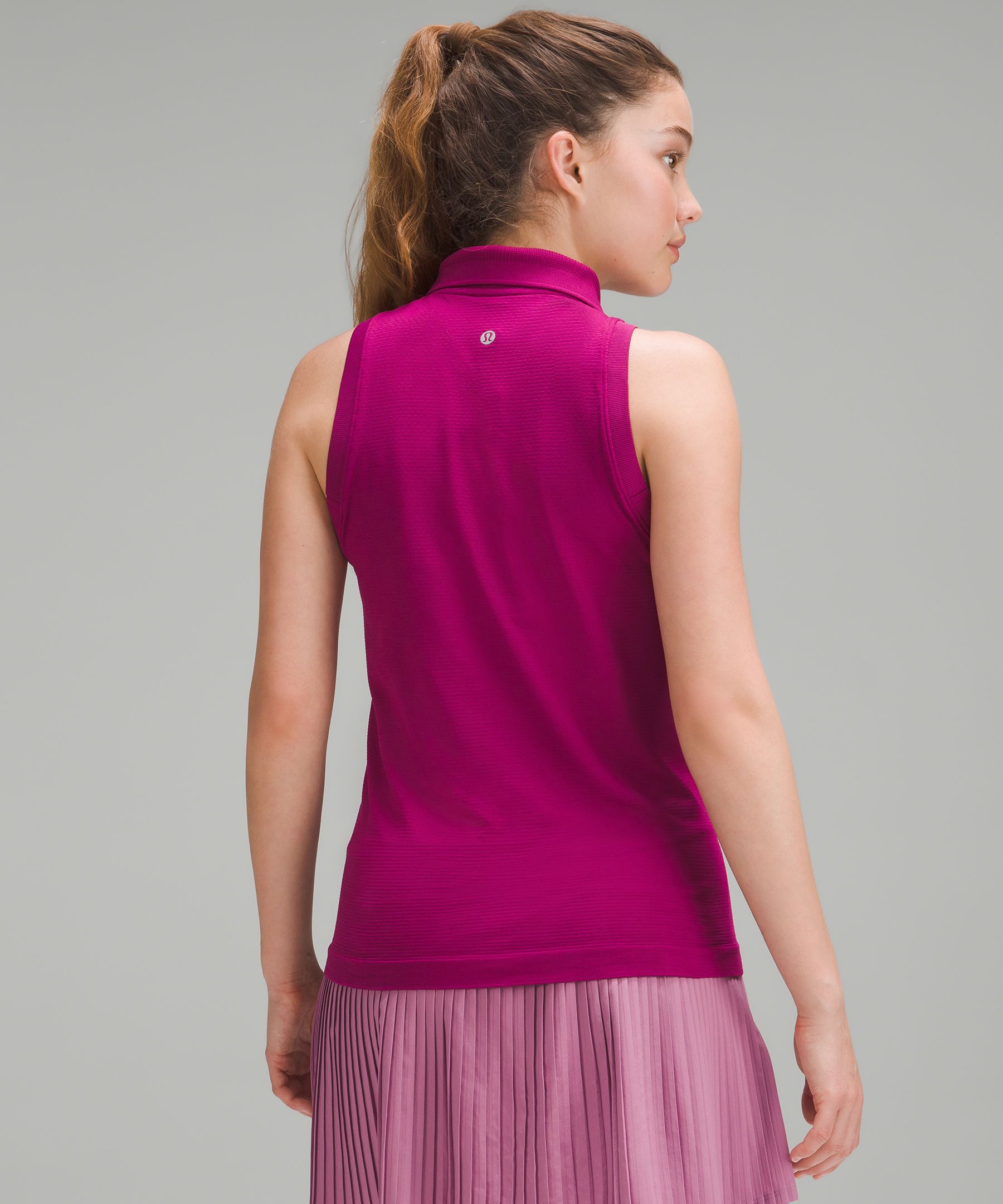 Swiftly Tech Sleeveless Half-Zip Polo Shirt | Women's Sleeveless