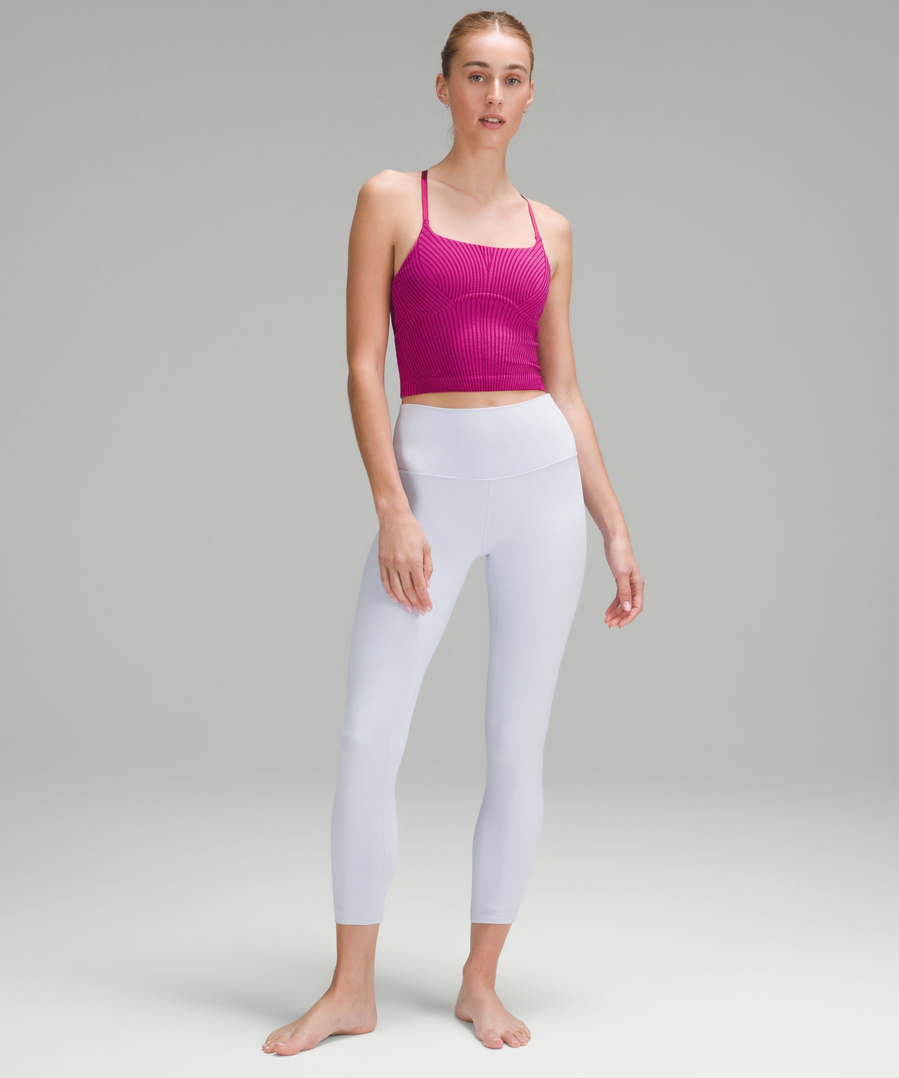 Lululemon Strappy Seamless Yoga Shelf Tank Top | ModeSens