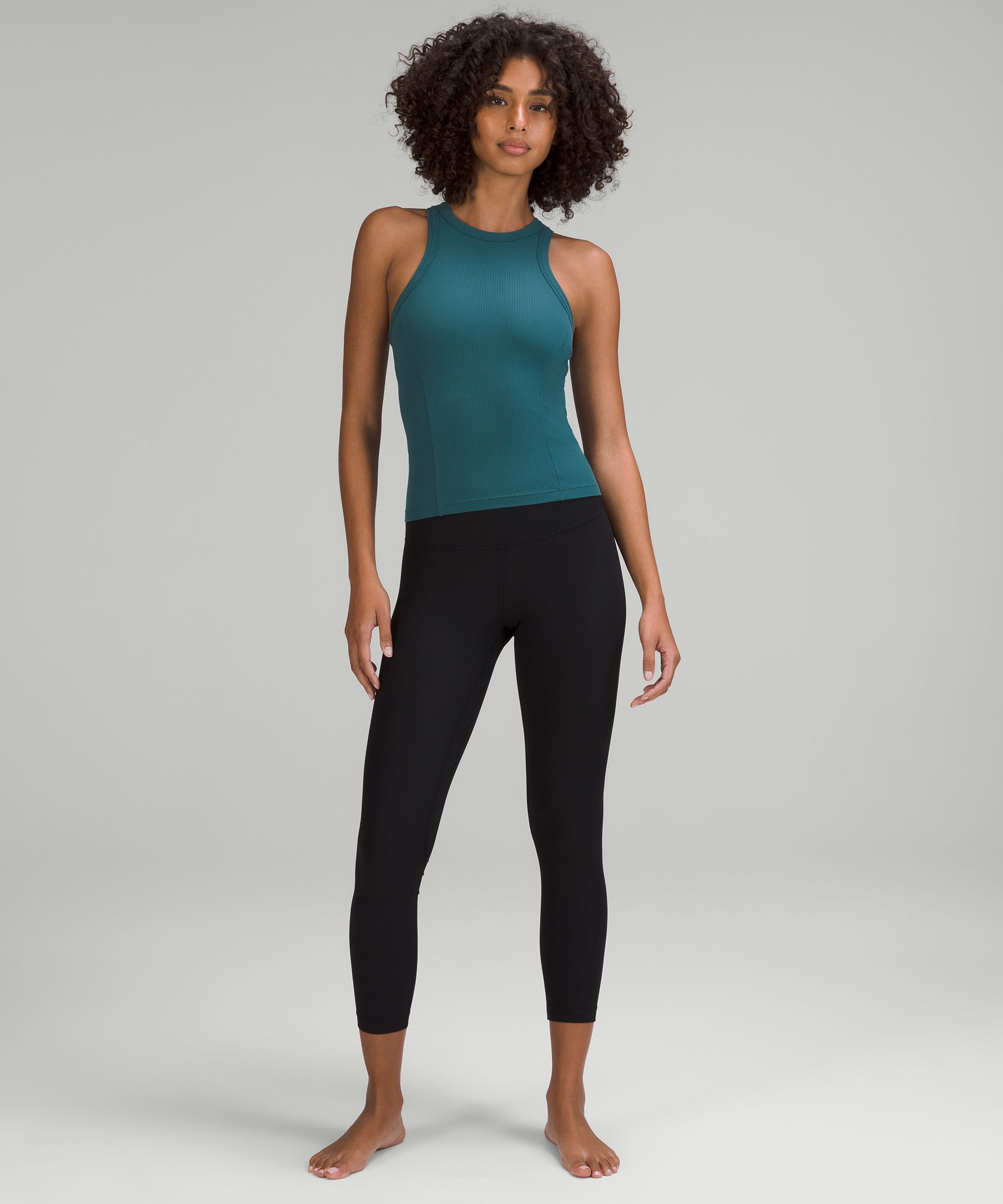 Lululemon Nulu Back-Twist Yoga Tank Top - Black - lulu fanatics