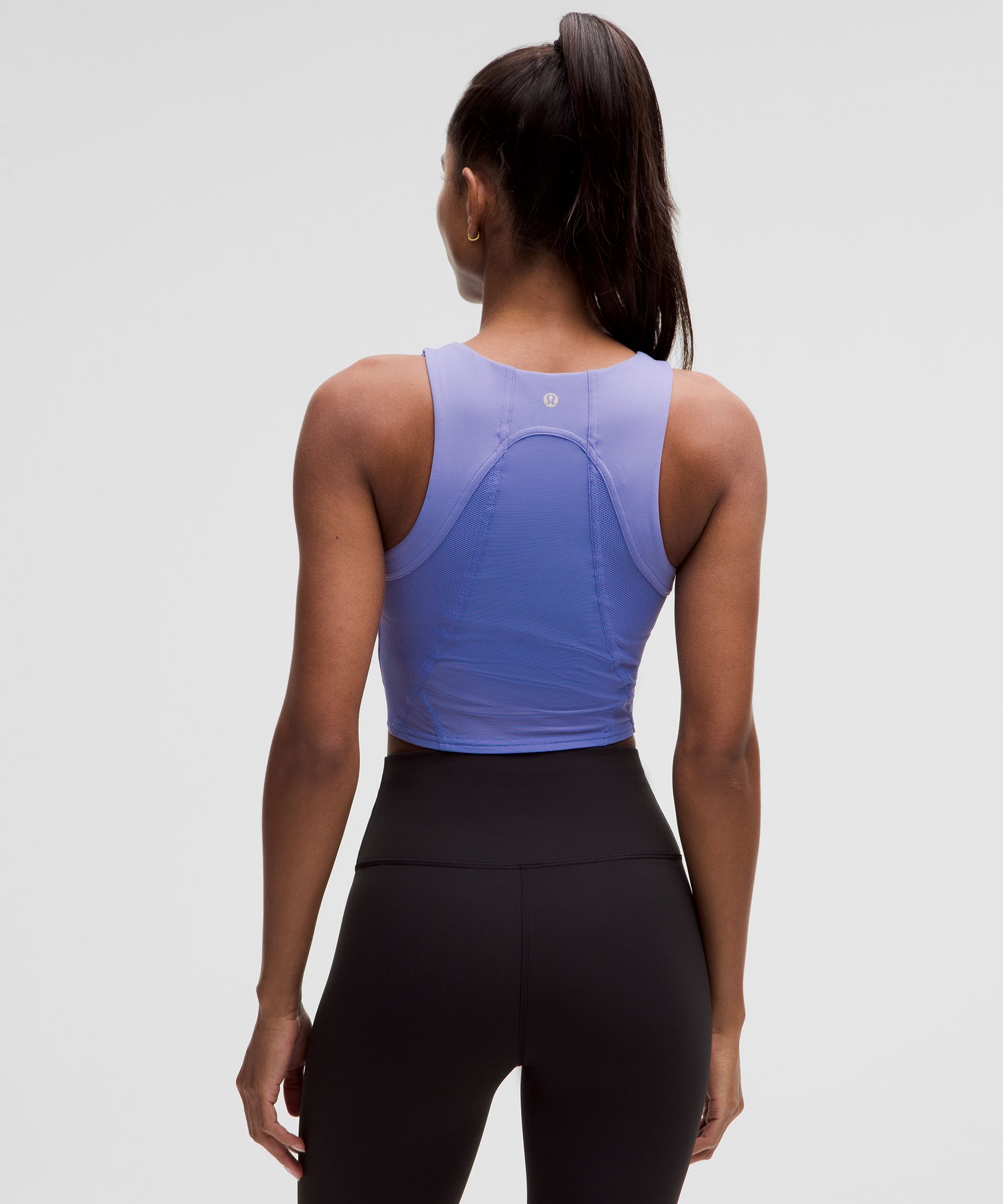 lululemon athletica, Tops, Lululemon Ready Set Sweat Mesh Tank Top  Stretch Strappy Cycling Lightweight Luon