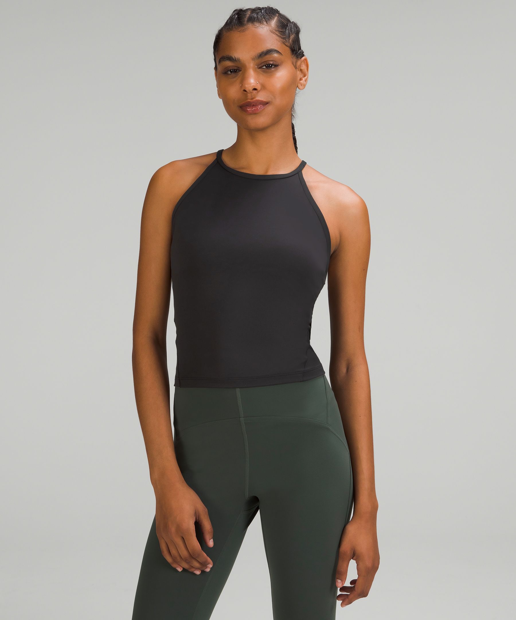 Lightweight High-Neck Yoga Tank Top