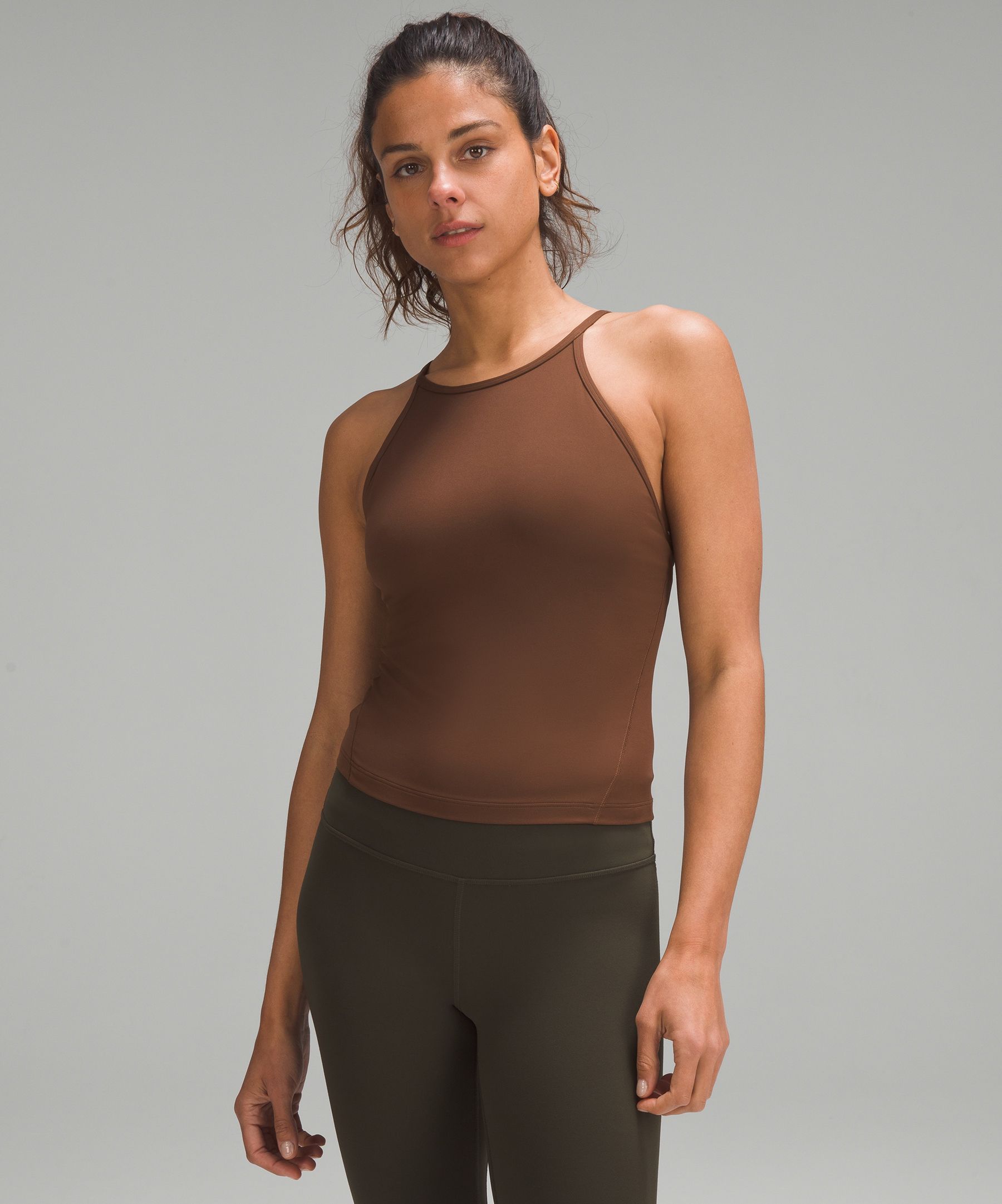 Lightweight High-Neck Yoga Tank Top