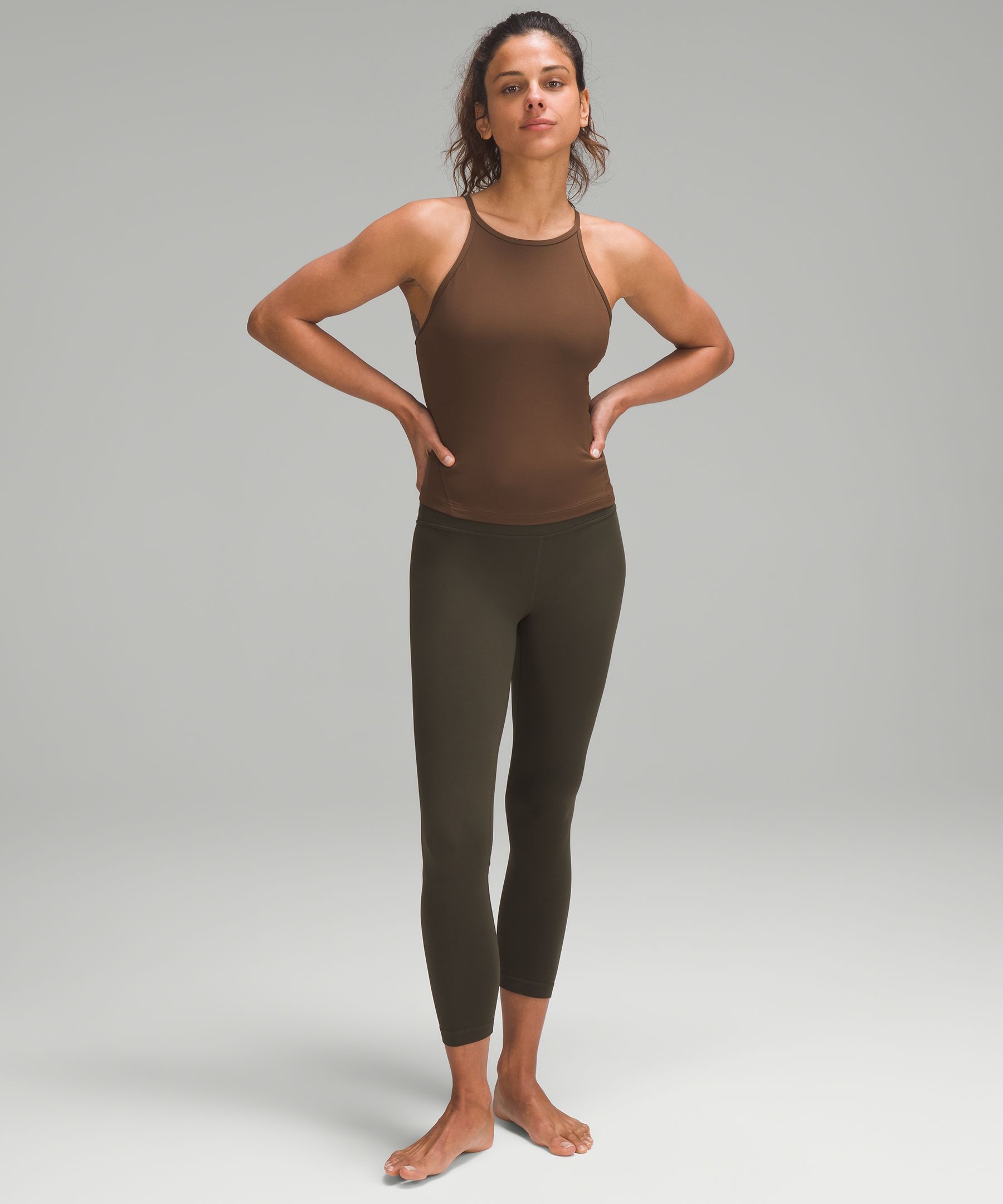 Lightweight High-Neck Yoga Tank Top