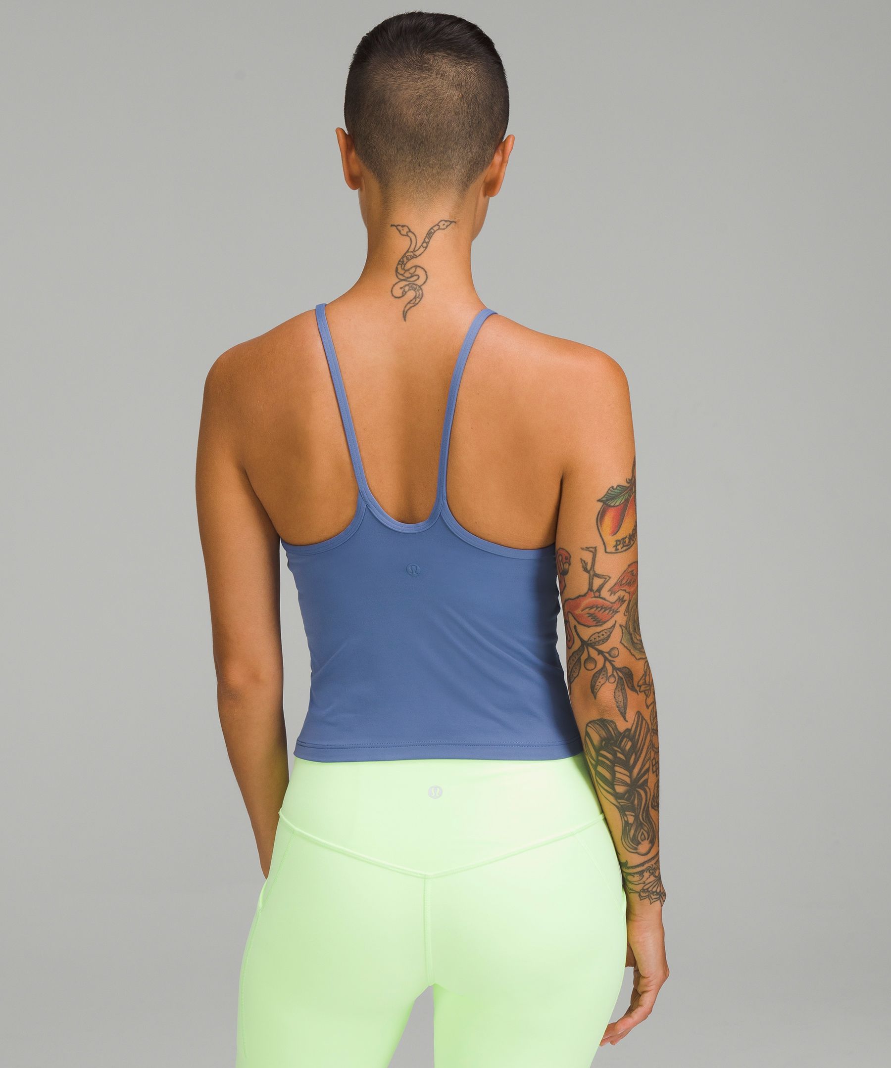 Lululemon Black InStill Tank Top Yoga Built in Bra Smoothcover Fabric