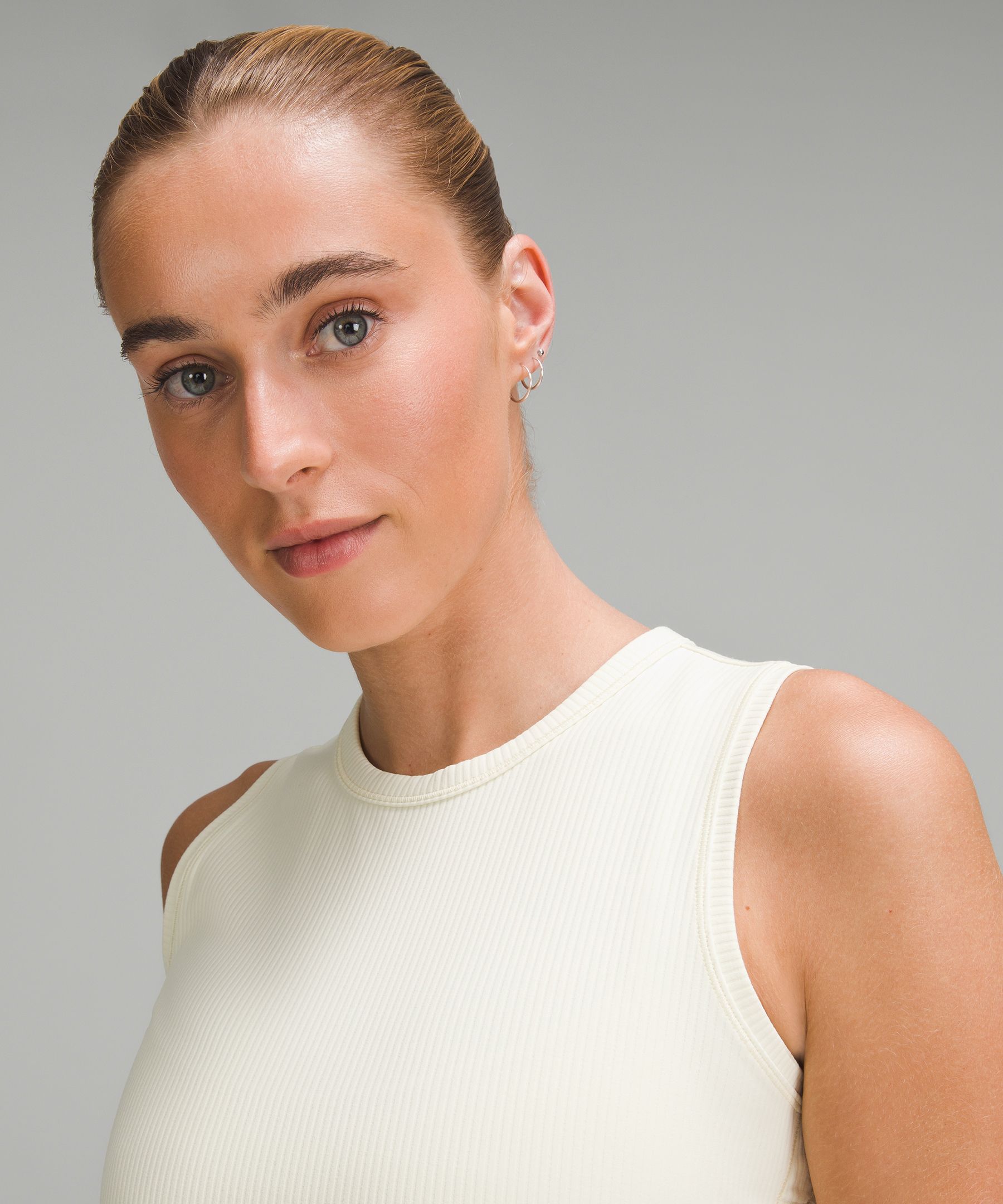 Lululemon All It Takes Ribbed Nulu Tank Top In Neutral