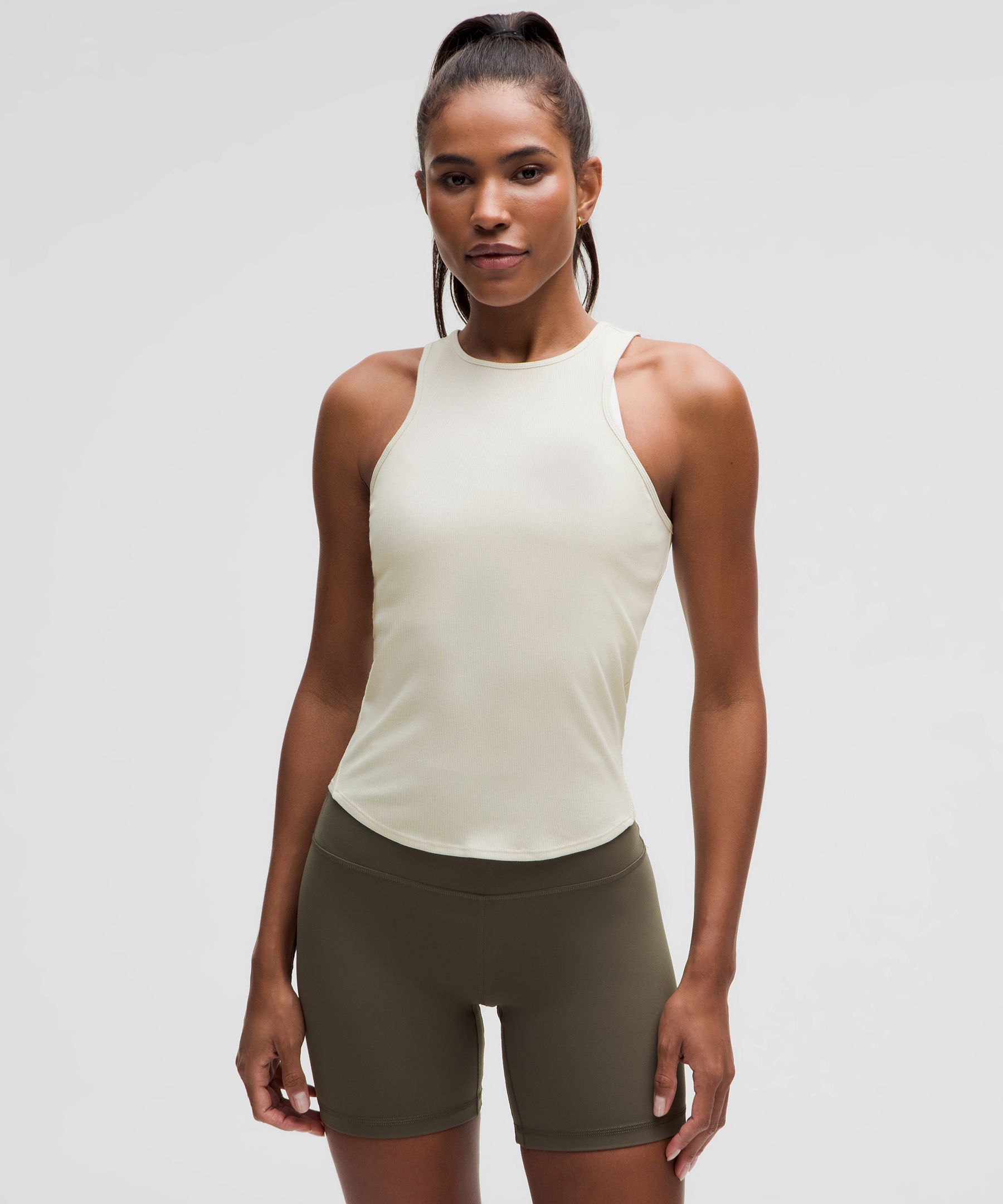 Modal Silk Twist-Back Yoga Tank Top