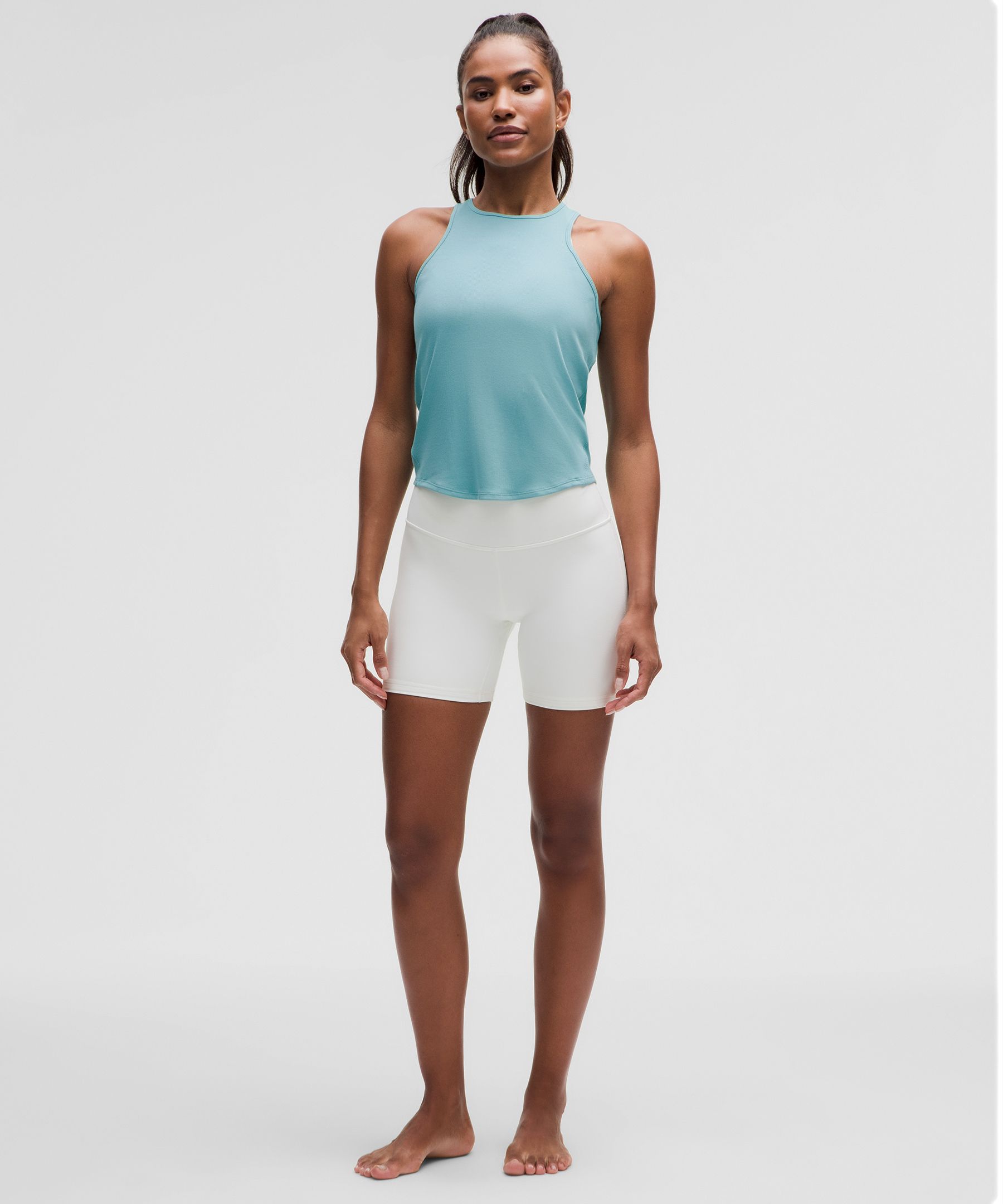 Modal Silk Twist-Back Yoga Tank Top