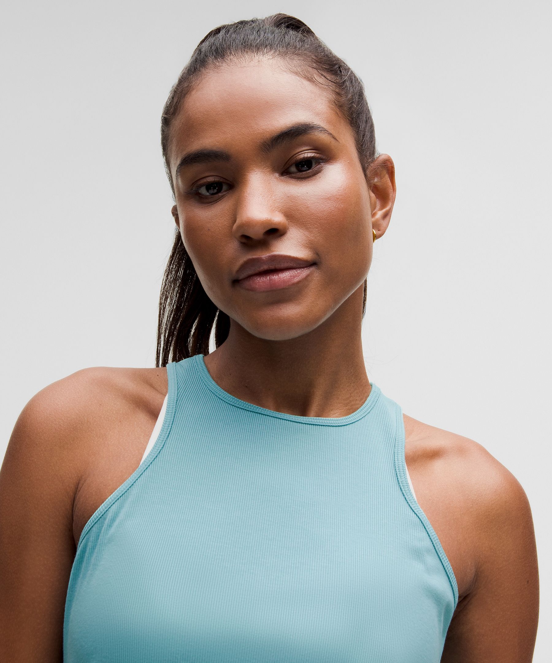 Modal Silk Twist-Back Yoga Tank Top