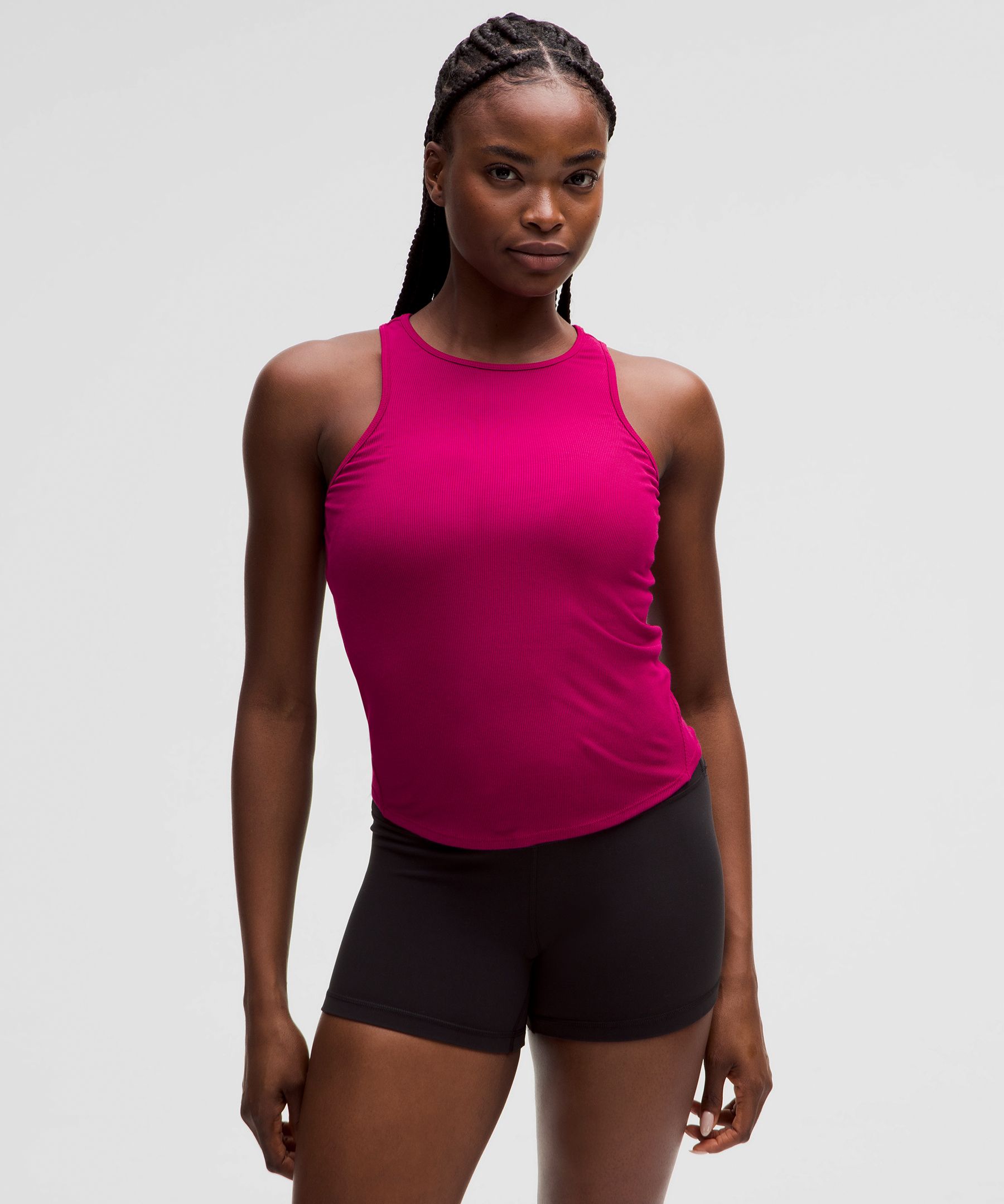 Modal Silk Twist-Back Yoga Tank Top, Tank Tops