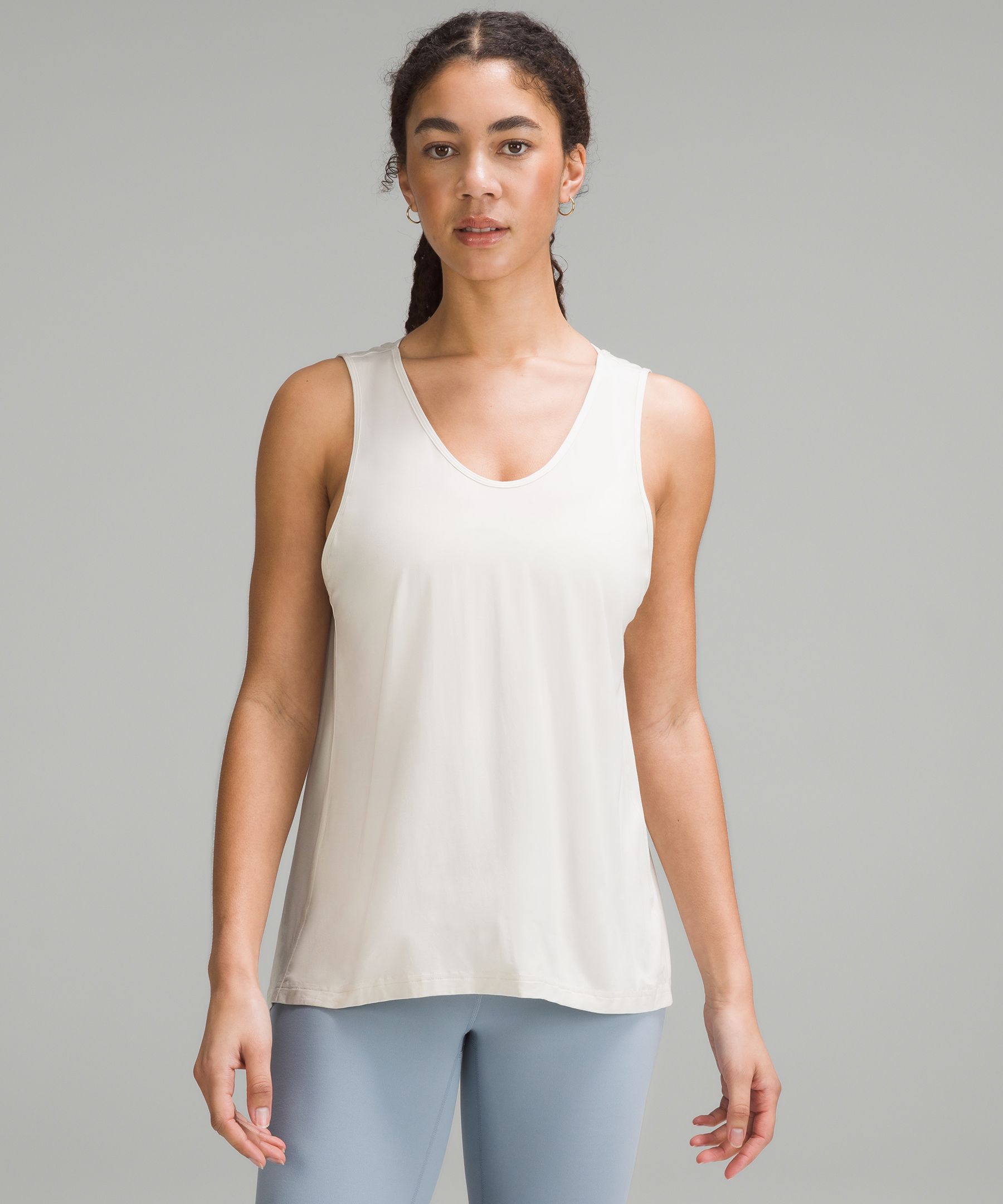 lululemon - Lululemon Racer Back Yoga Tank Top With Shelf Bra on Designer  Wardrobe