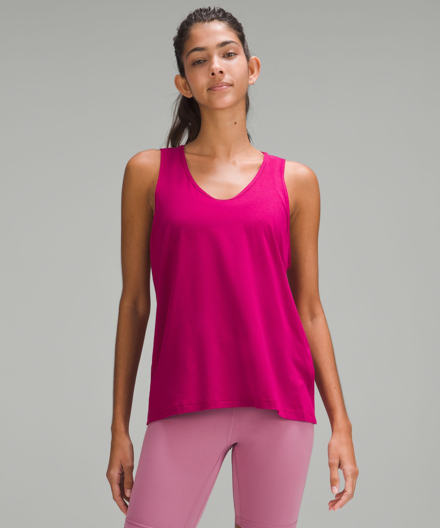 Flow Y 2-in-1 Tie-Back Yoga Tank Top